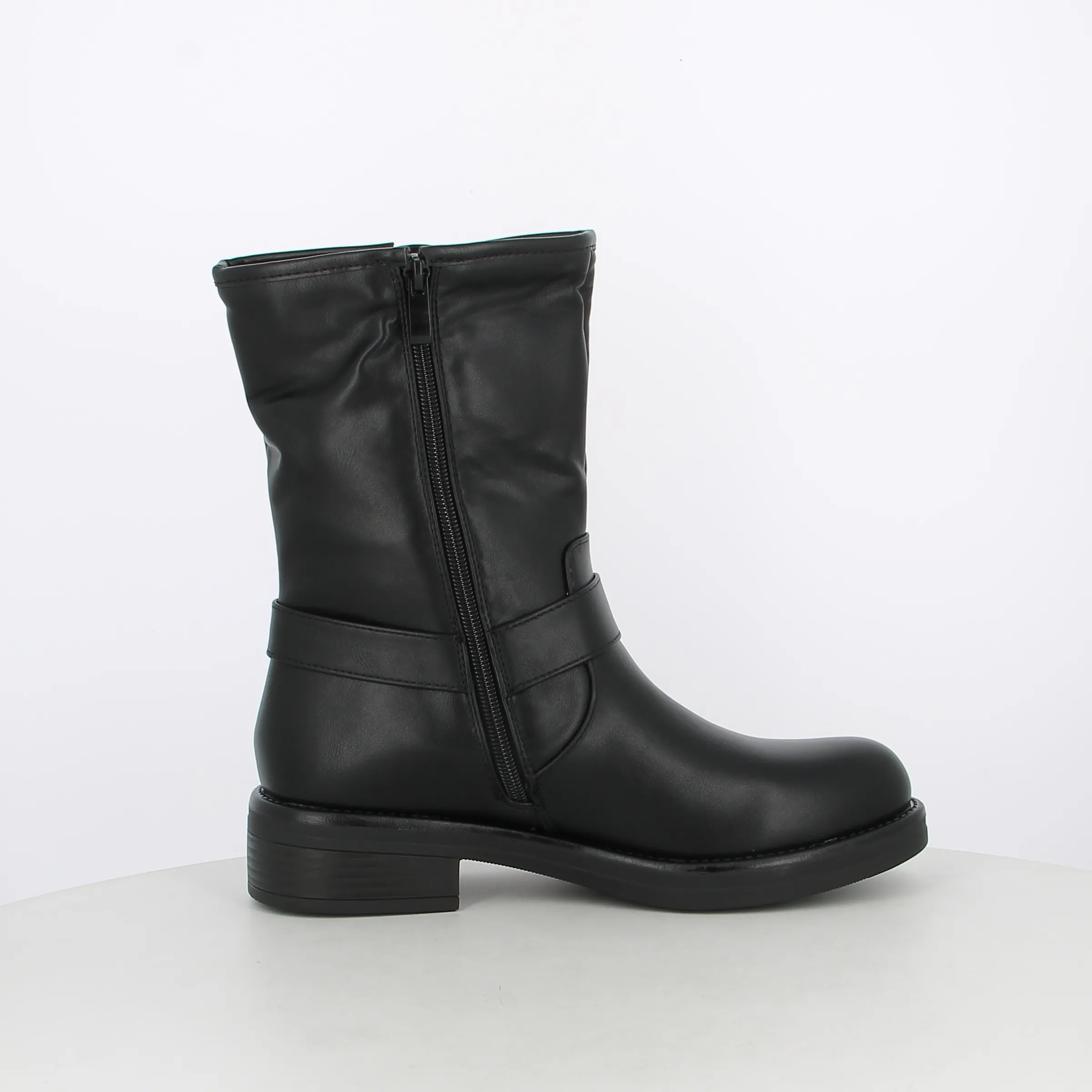 -----E.V. -----Stivaletti da donna bikers con fibbie ----