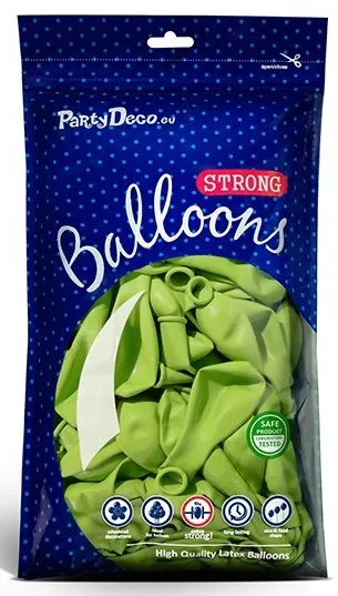 10 palloncini verde lime 27 centimetri
