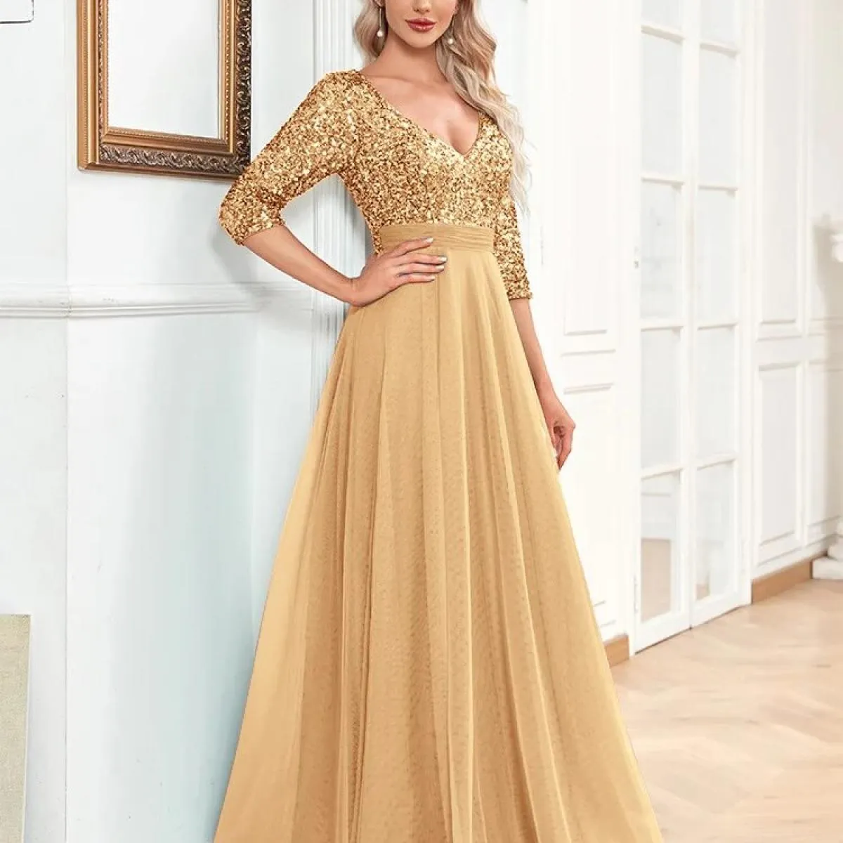 Abito da festa lungo da donna di gala per abiti da ospite di nozze per abiti da sera da donna abiti da ballo 2023 abito da ballo