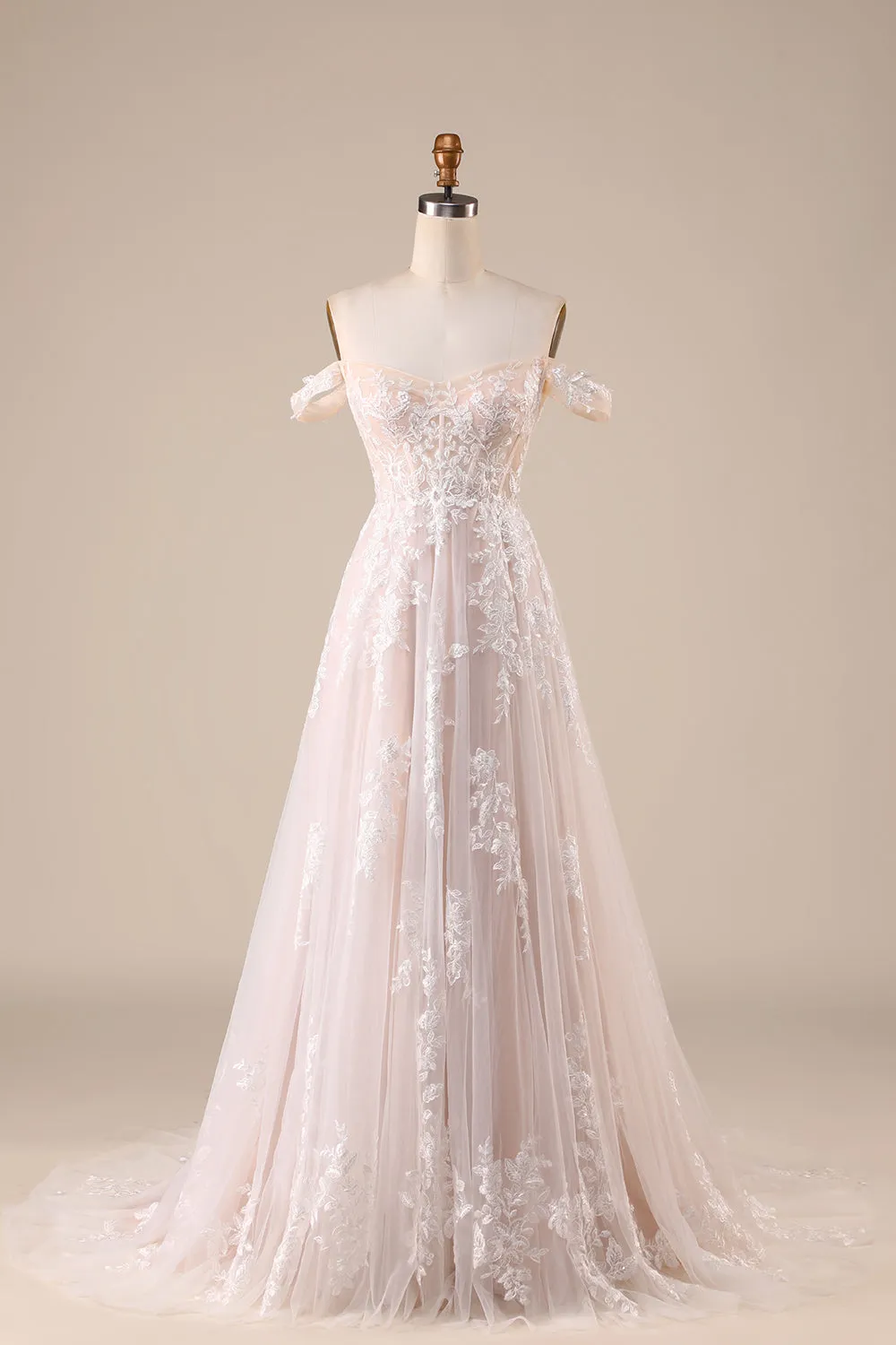 Abito da sposa in tulle con corsetto staccabile avorio