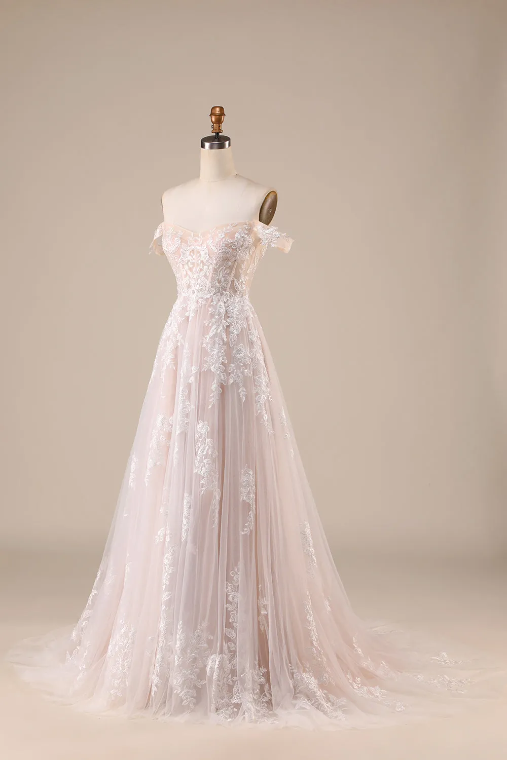 Abito da sposa in tulle con corsetto staccabile avorio