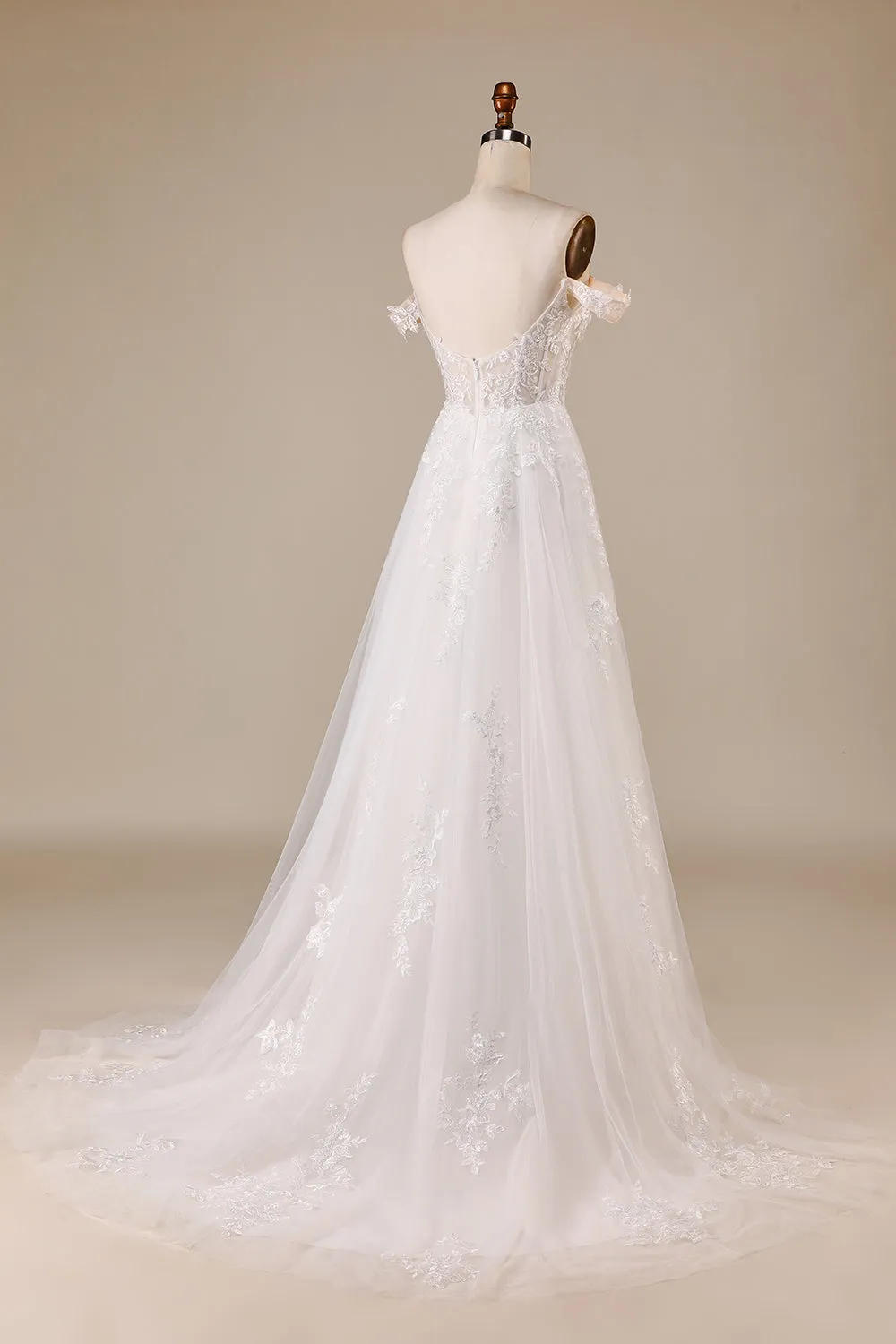 Abito da sposa in tulle con corsetto staccabile avorio