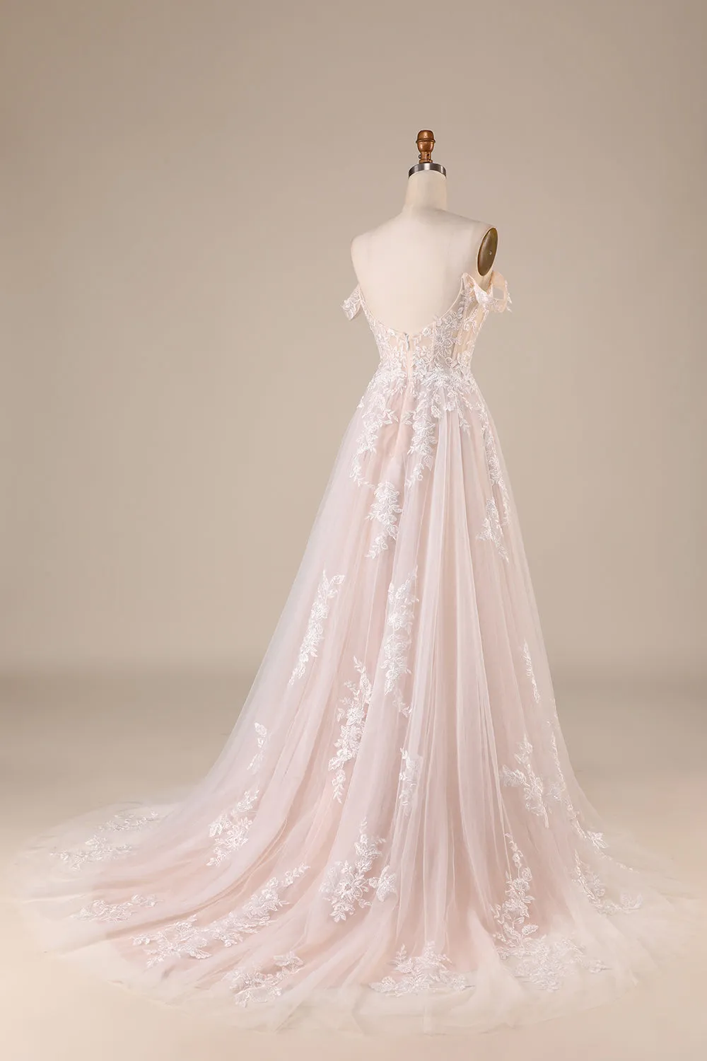 Abito da sposa in tulle con corsetto staccabile avorio