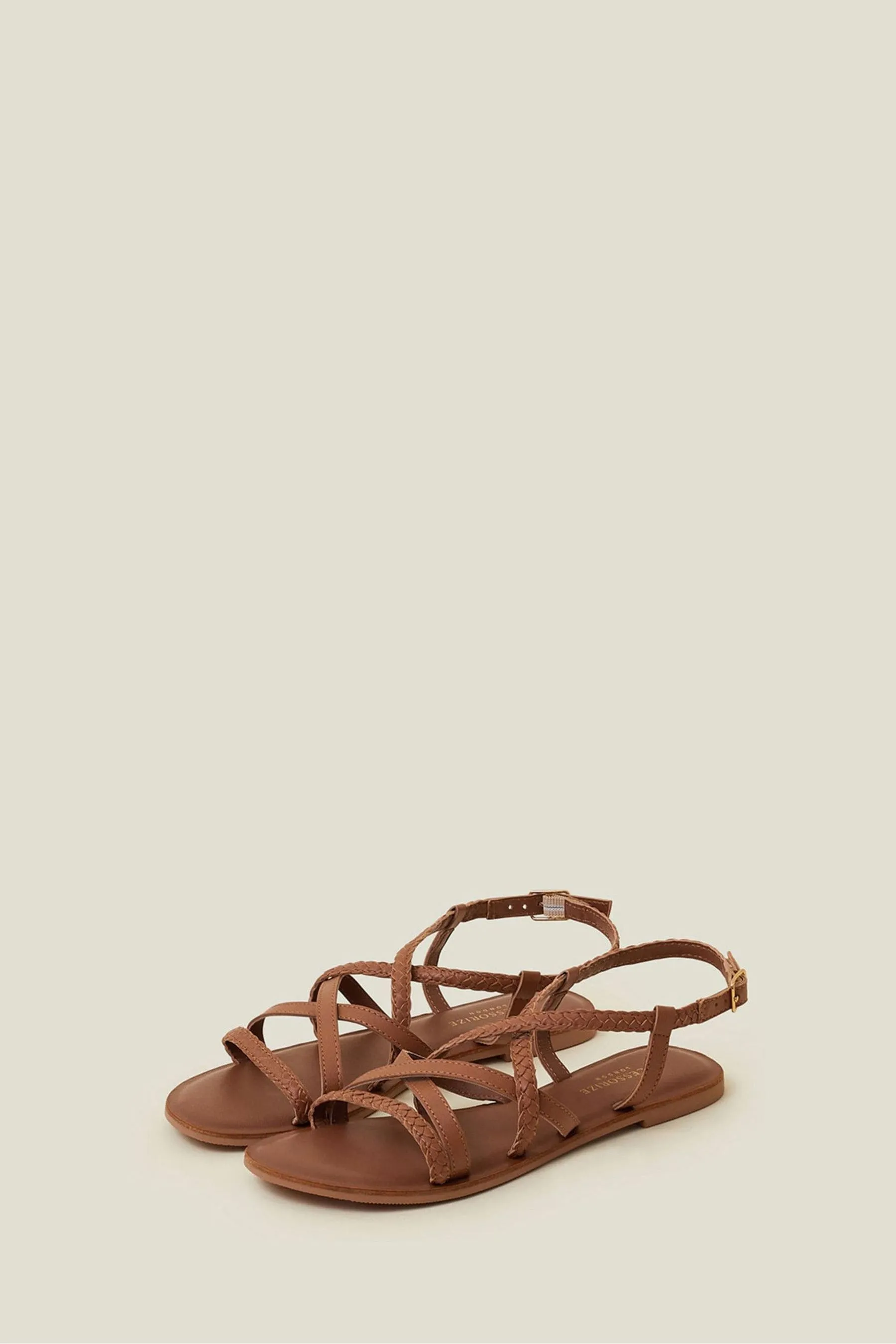 Accessorize - Sandali in pelle intrecciata