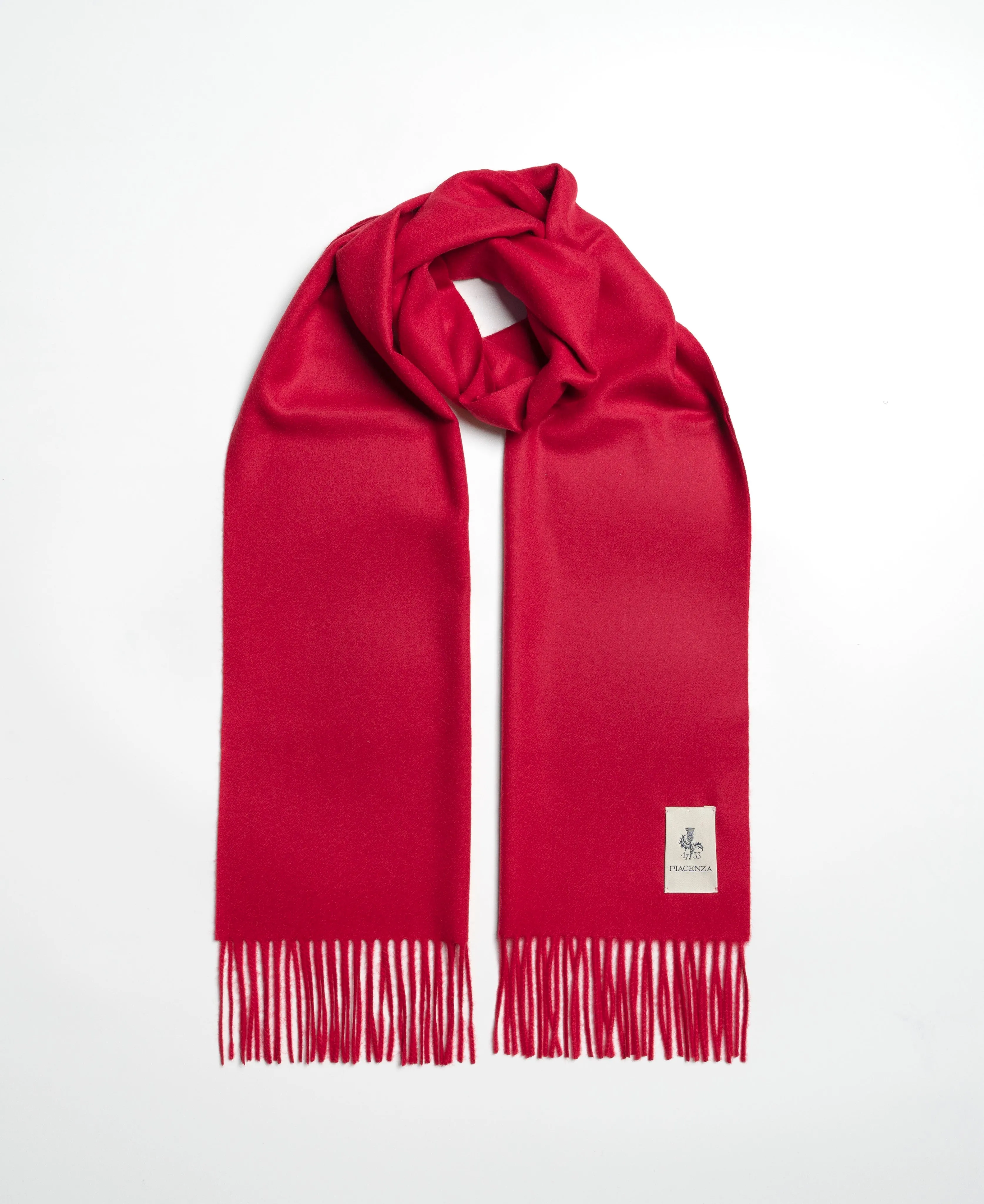 Aeternum Sciarpa in puro Cashmere Rosso Arancio