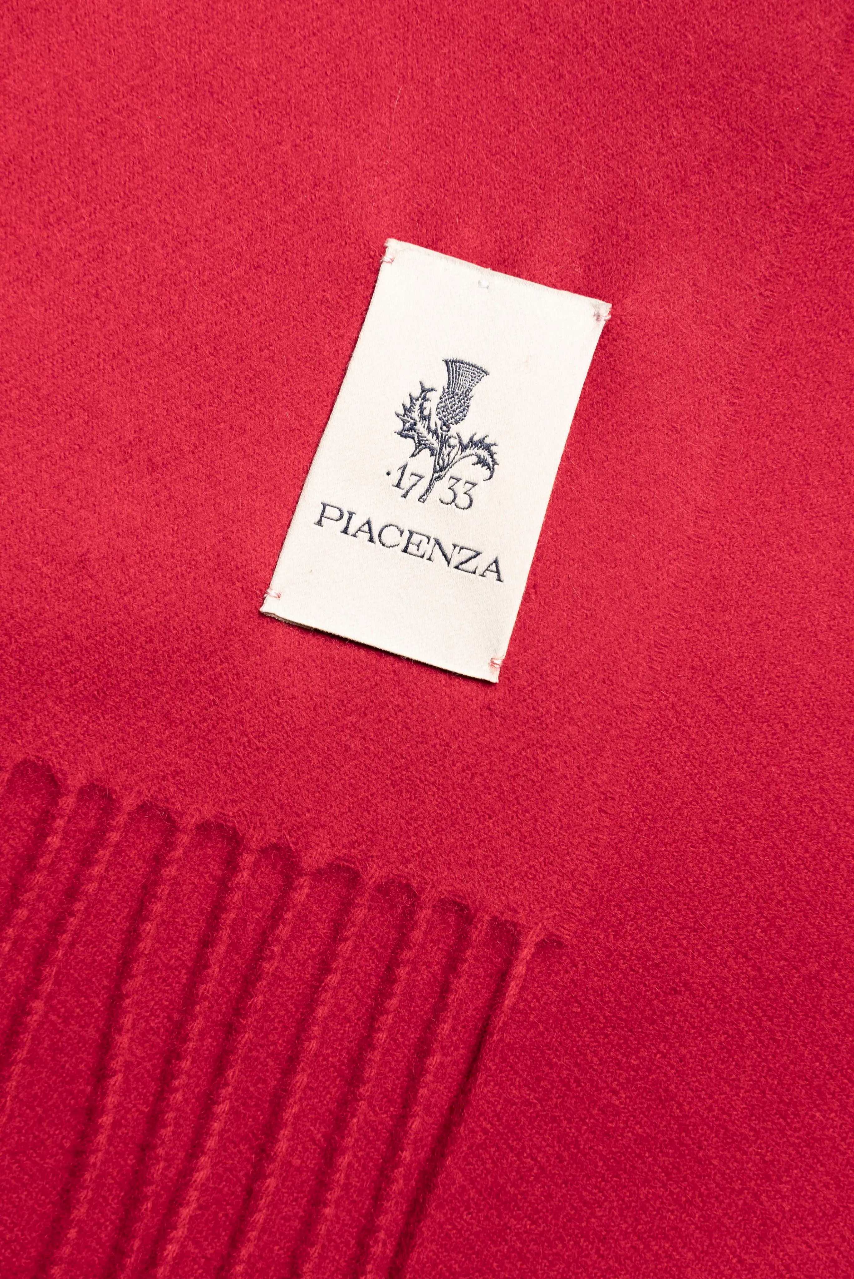 Aeternum Sciarpa in puro Cashmere Rosso Arancio