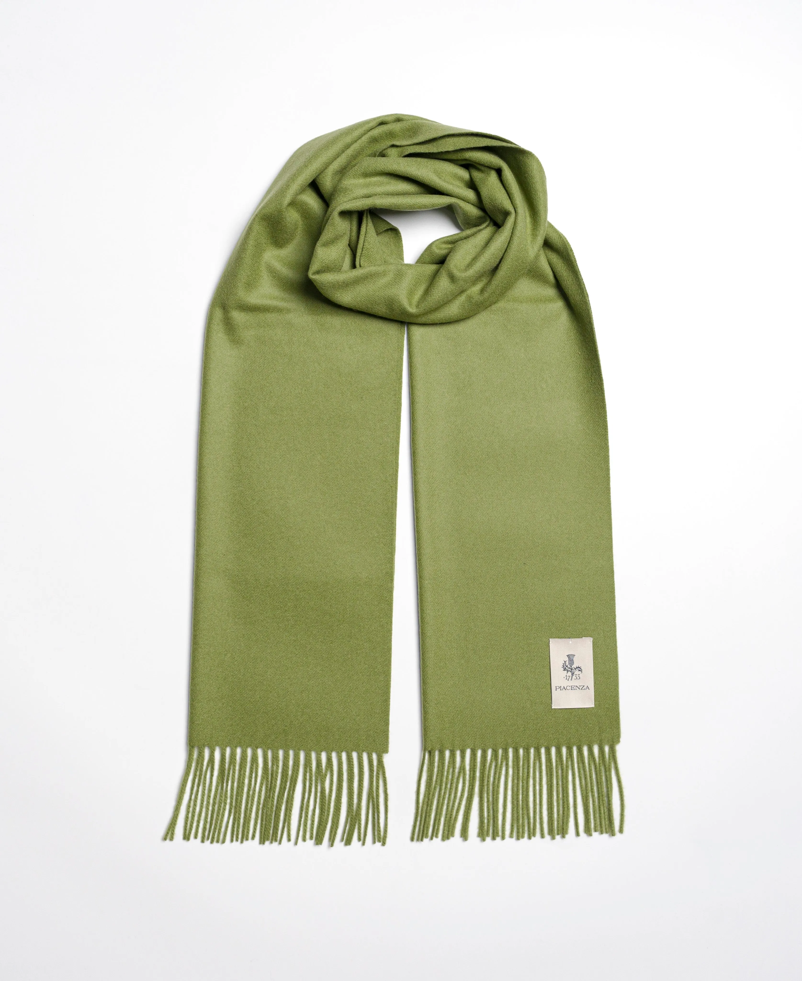 Aeternum Sciarpa in puro Cashmere Verde chiaro