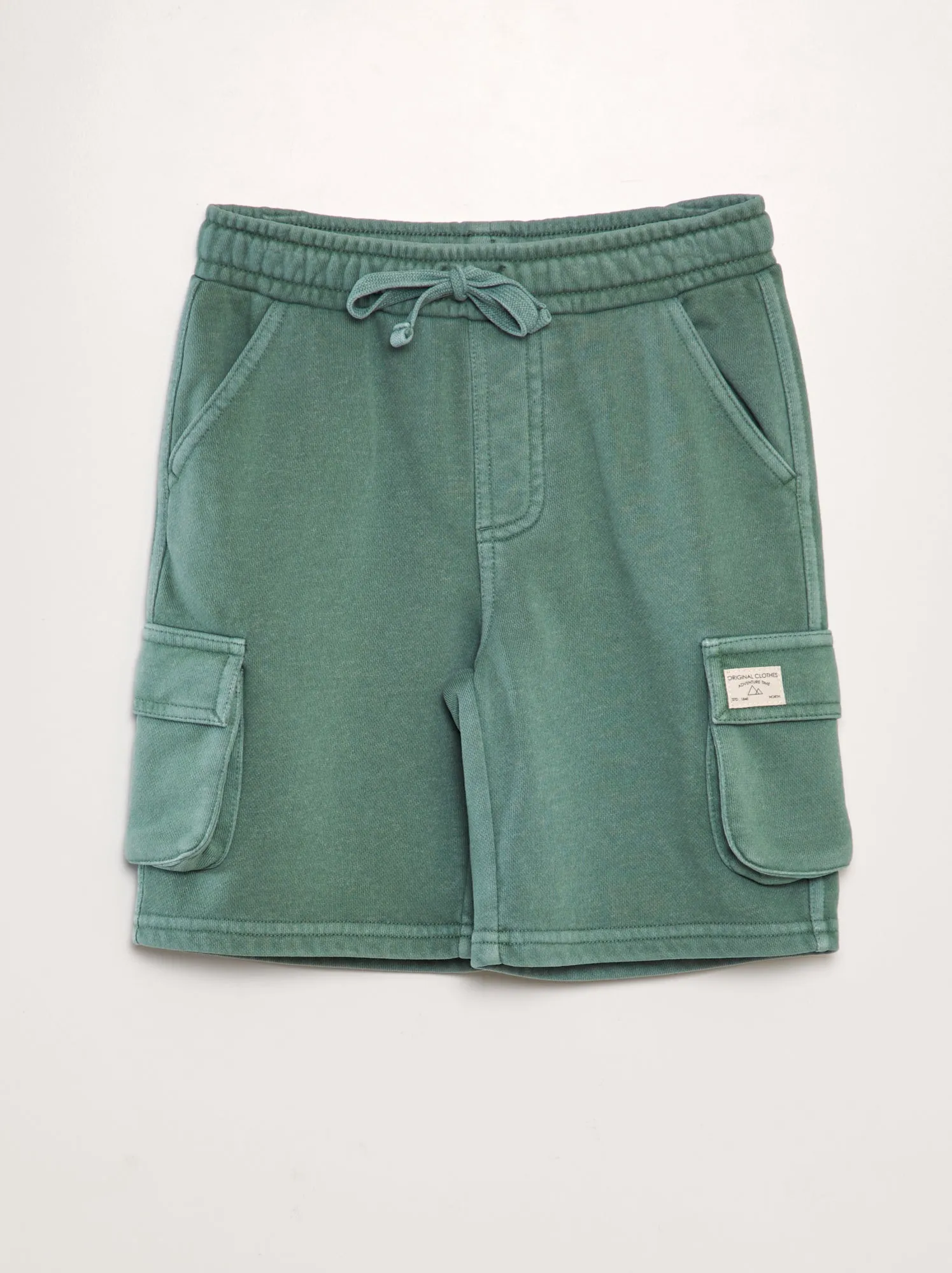 Bermuda con tasche laterali - VERDE