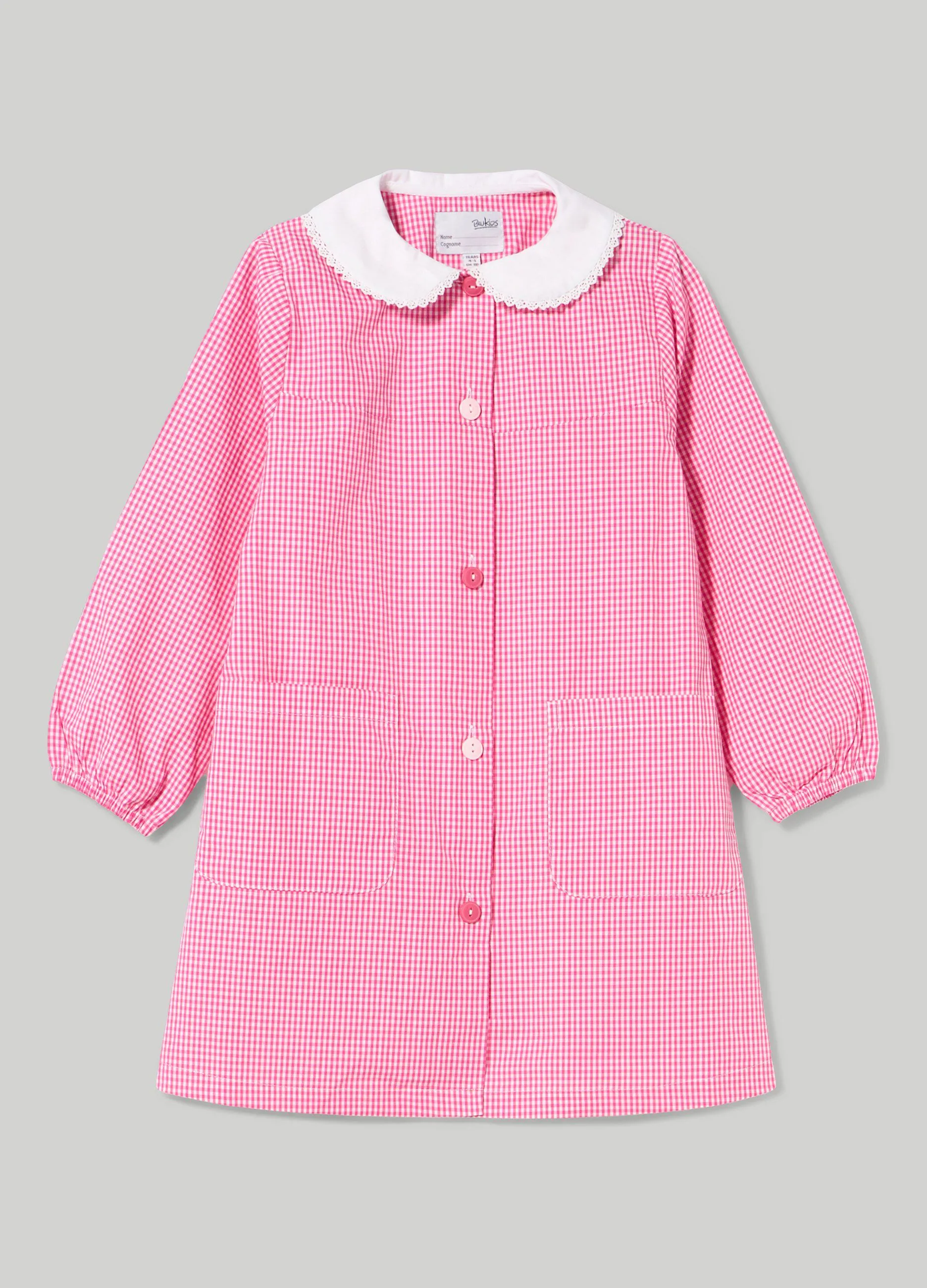 BLUKIDS  Grembiule fantasia vichy bambina