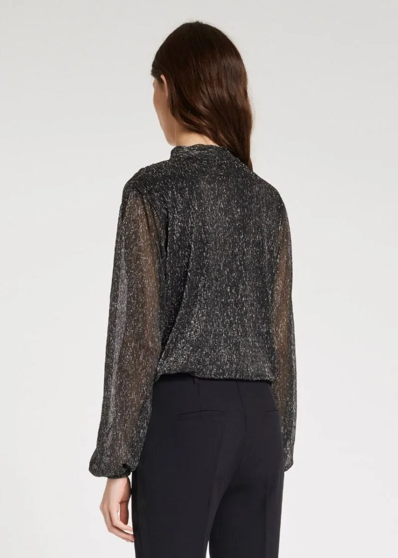 Body in lurex con fiocco