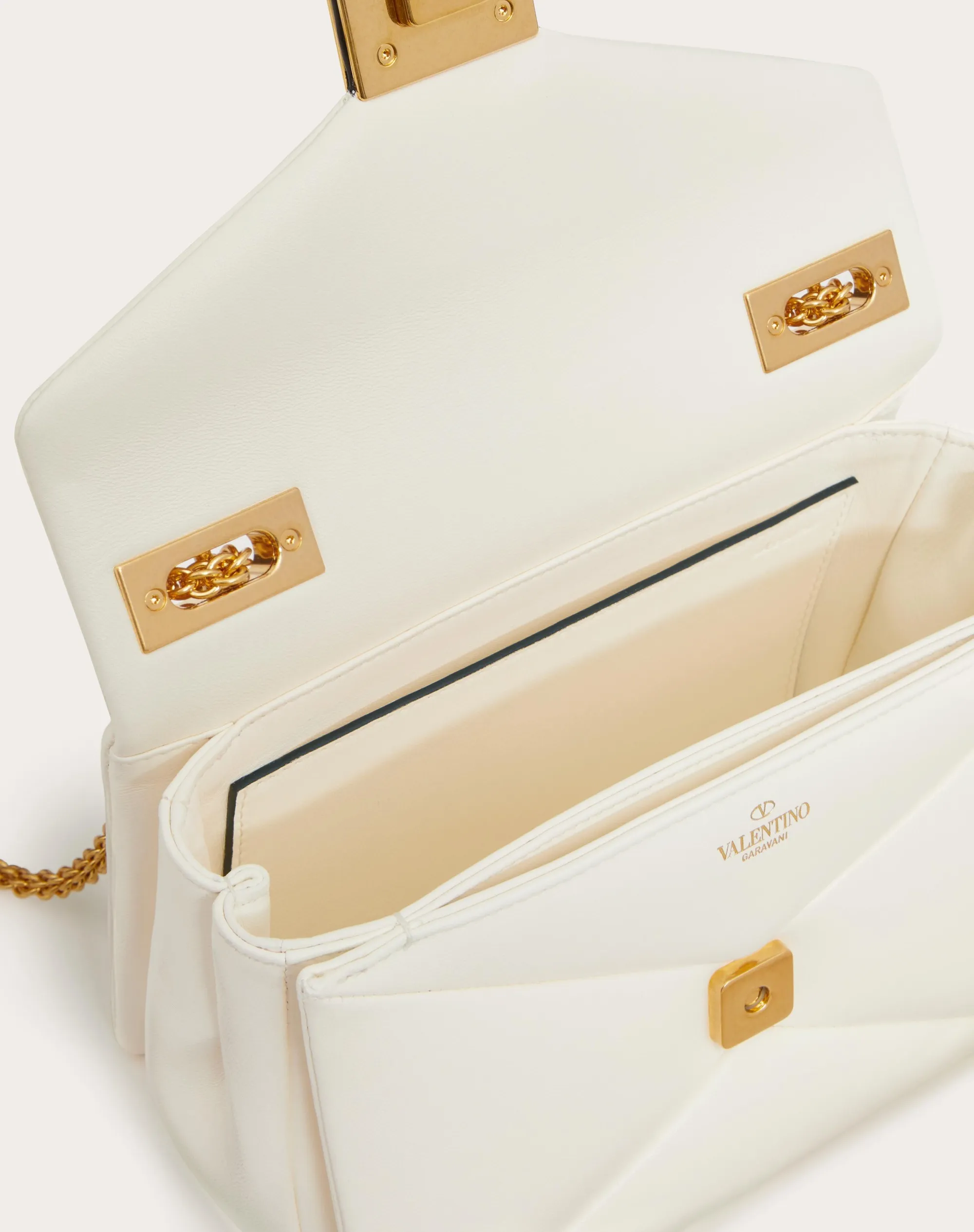 BORSA CON CATENA VALENTINO GARAVANI ONE STUD IN NAPPA
