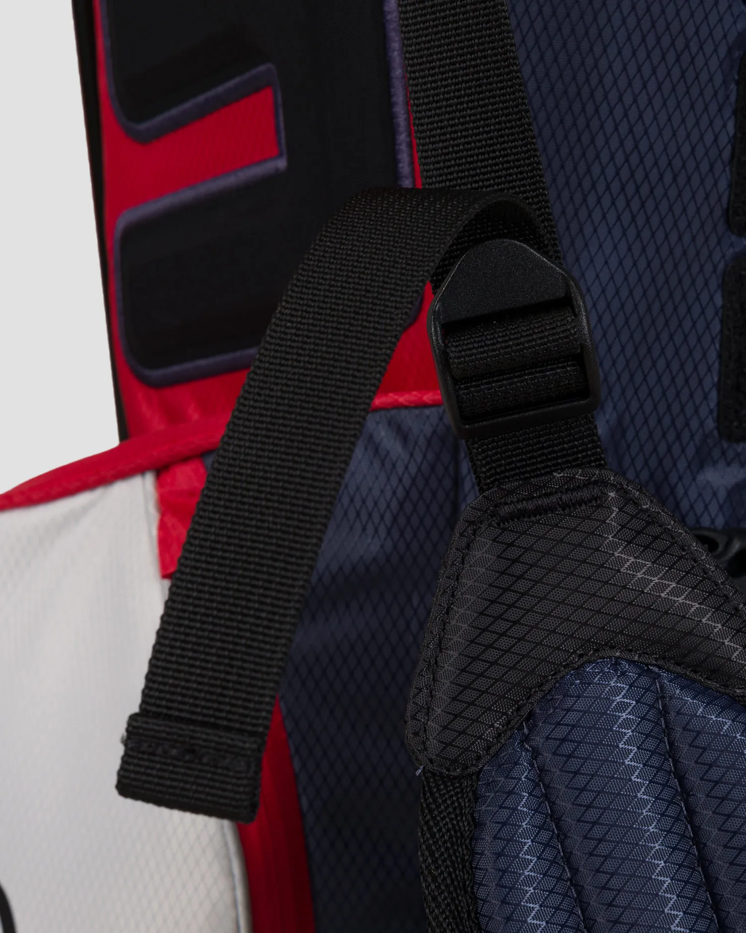 Borsone blu scuro-bianco-rosso da golf Titleist Players 4 Stand Stadry tb23sx2-navywhitered