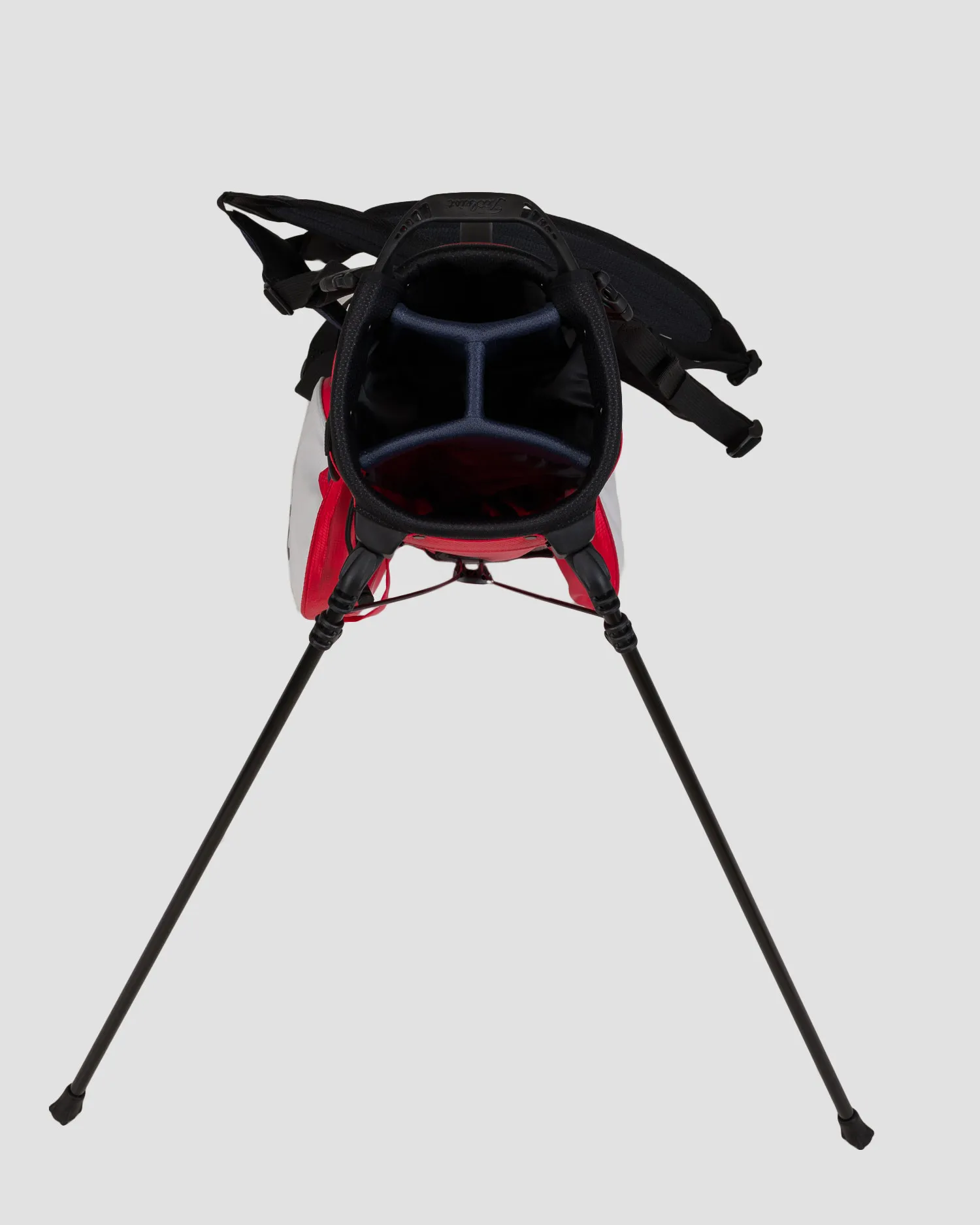 Borsone blu scuro-bianco-rosso da golf Titleist Players 4 Stand Stadry tb23sx2-navywhitered