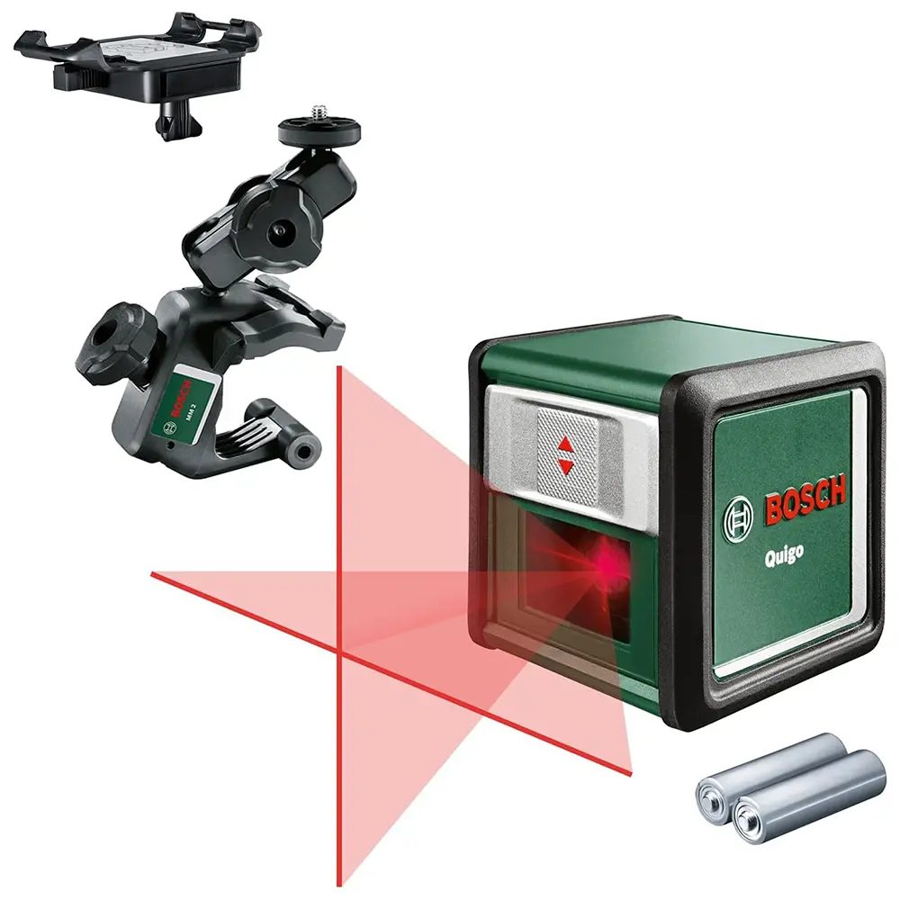 BOSCH - Livella Laser Multifunzione a Croce QUIGO 10m 