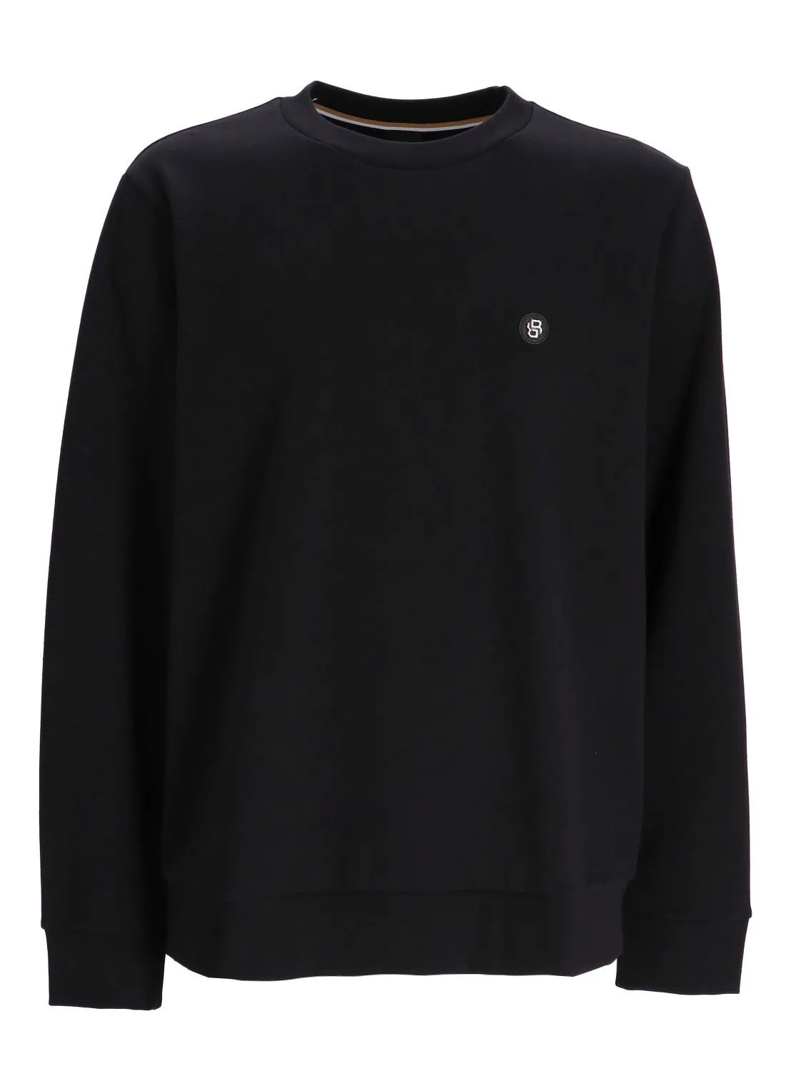 Boss Felpa Girocollo con Logo Metallico Nera - C Sharpe