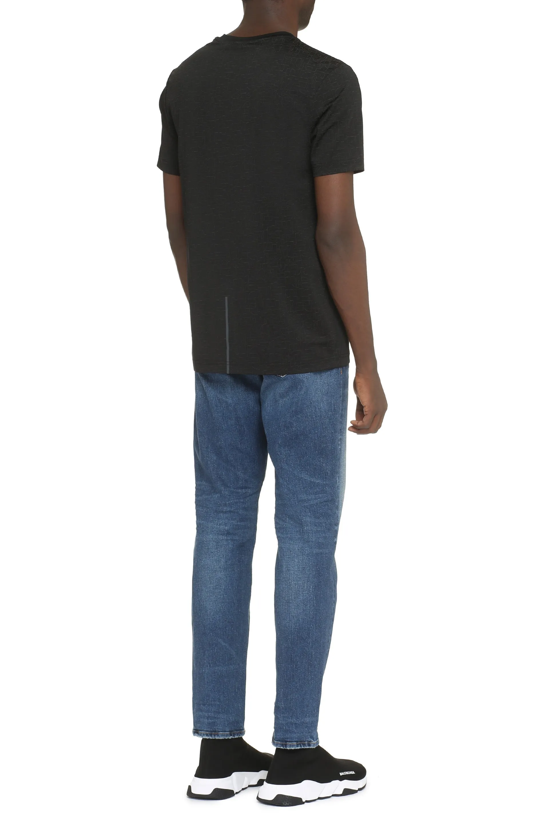 BOSS T-shirt in tessuto tecnico