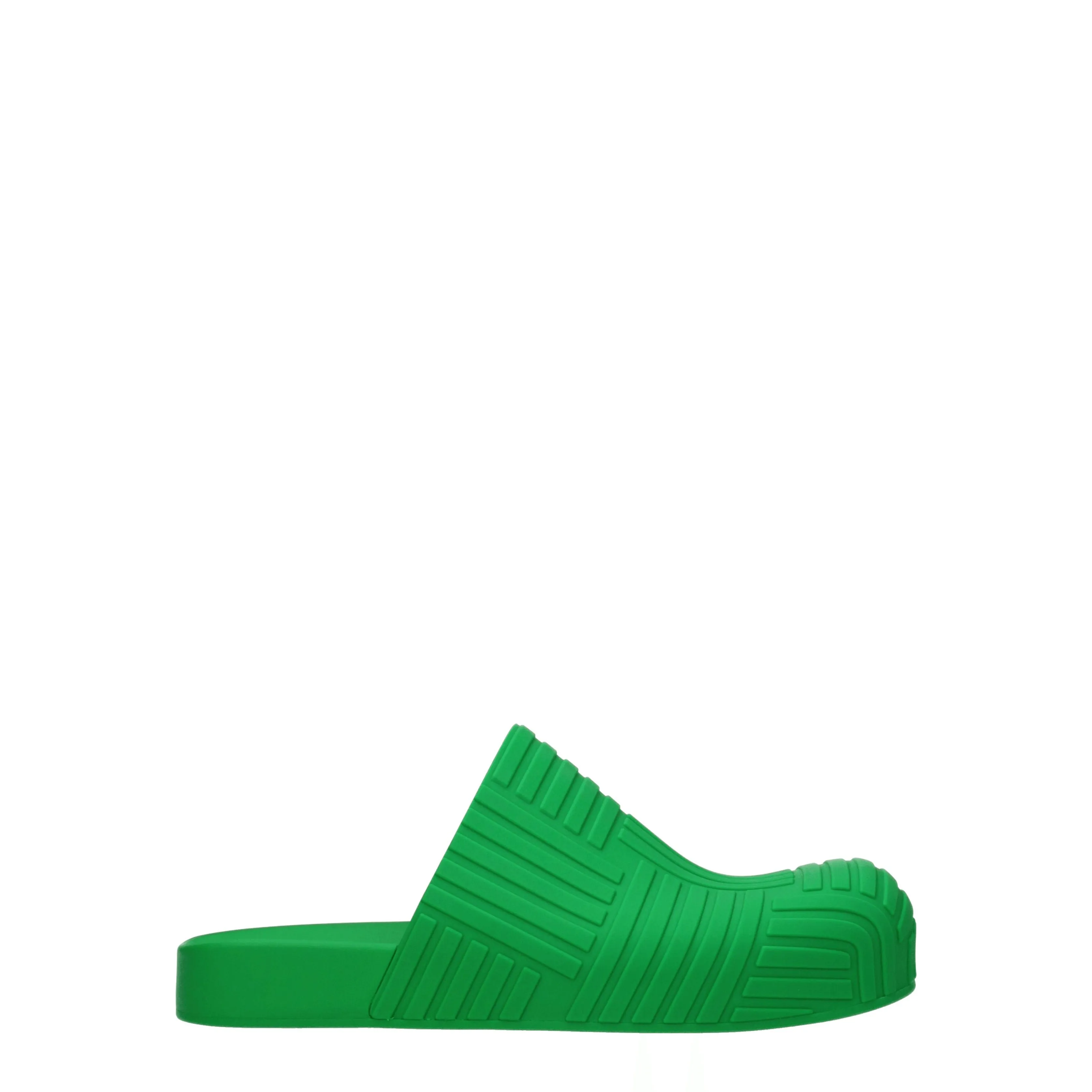 Bottega Veneta Ciabatte e Zoccoli Uomo Gomma Verde/Parrocchetto