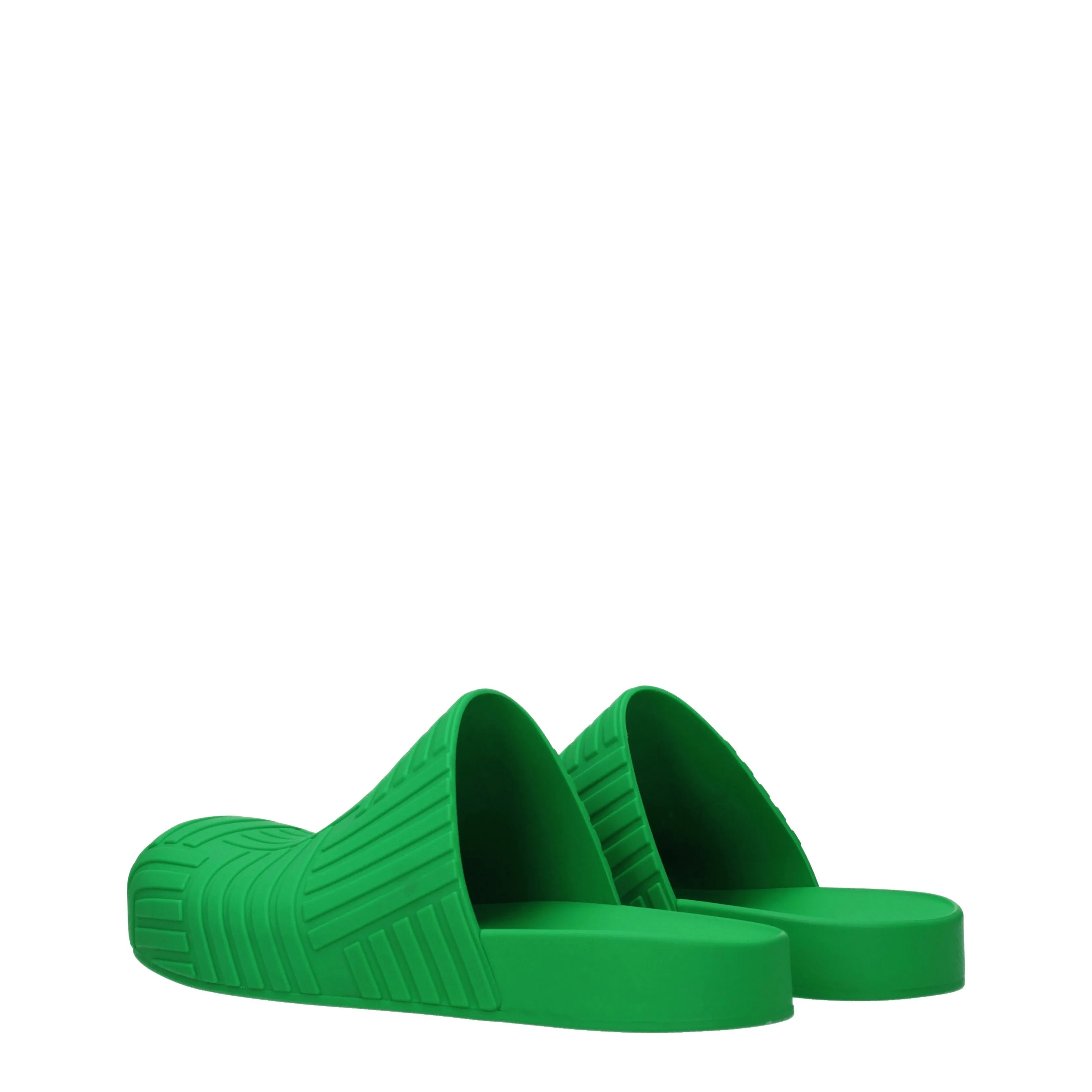 Bottega Veneta Ciabatte e Zoccoli Uomo Gomma Verde/Parrocchetto