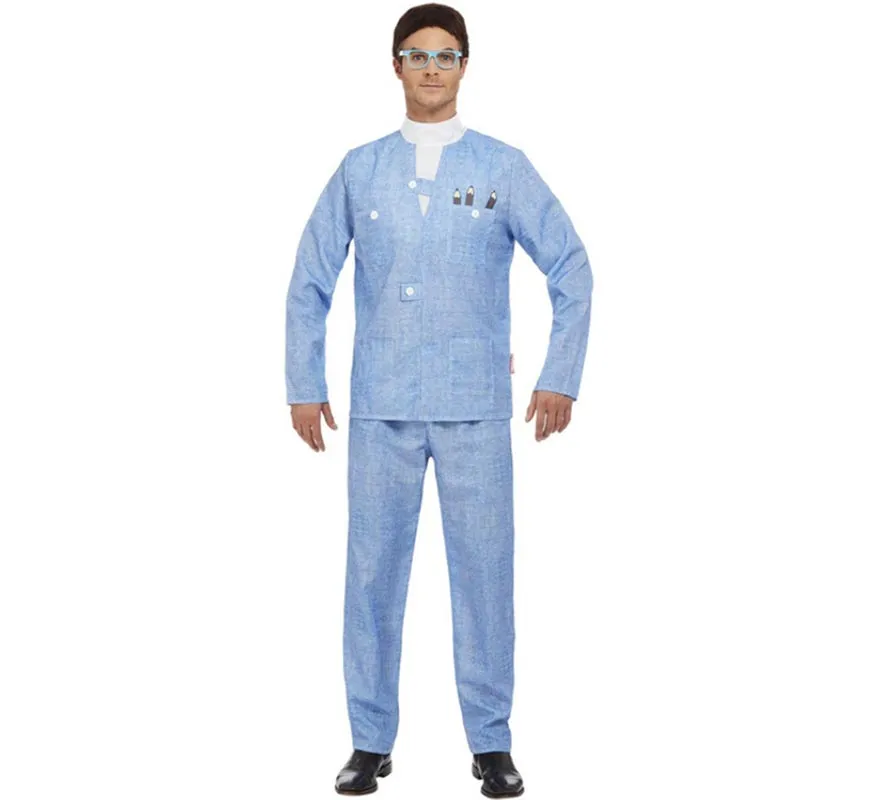Brains Thunderbirds costume Uomini Blu