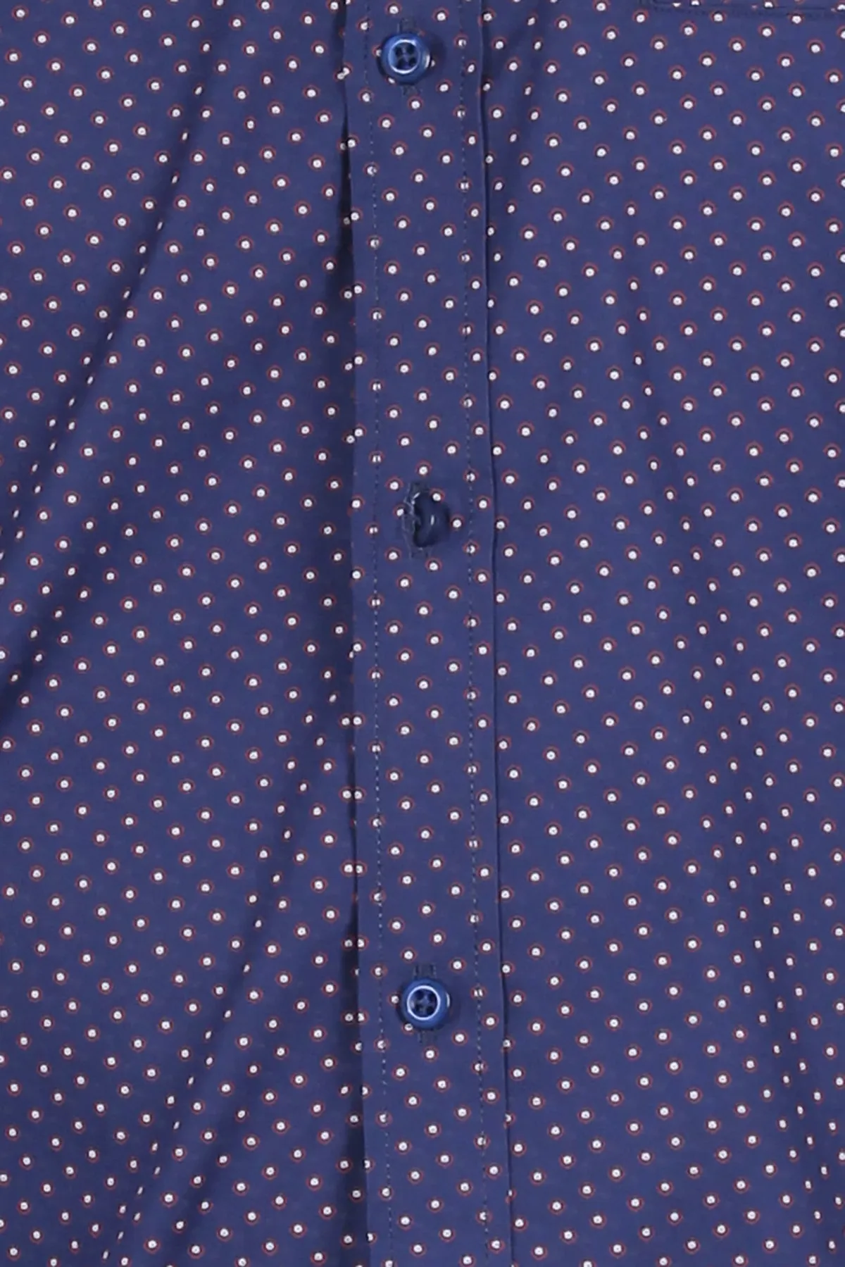Camicia coreana uomo con microfantasia a contrasto