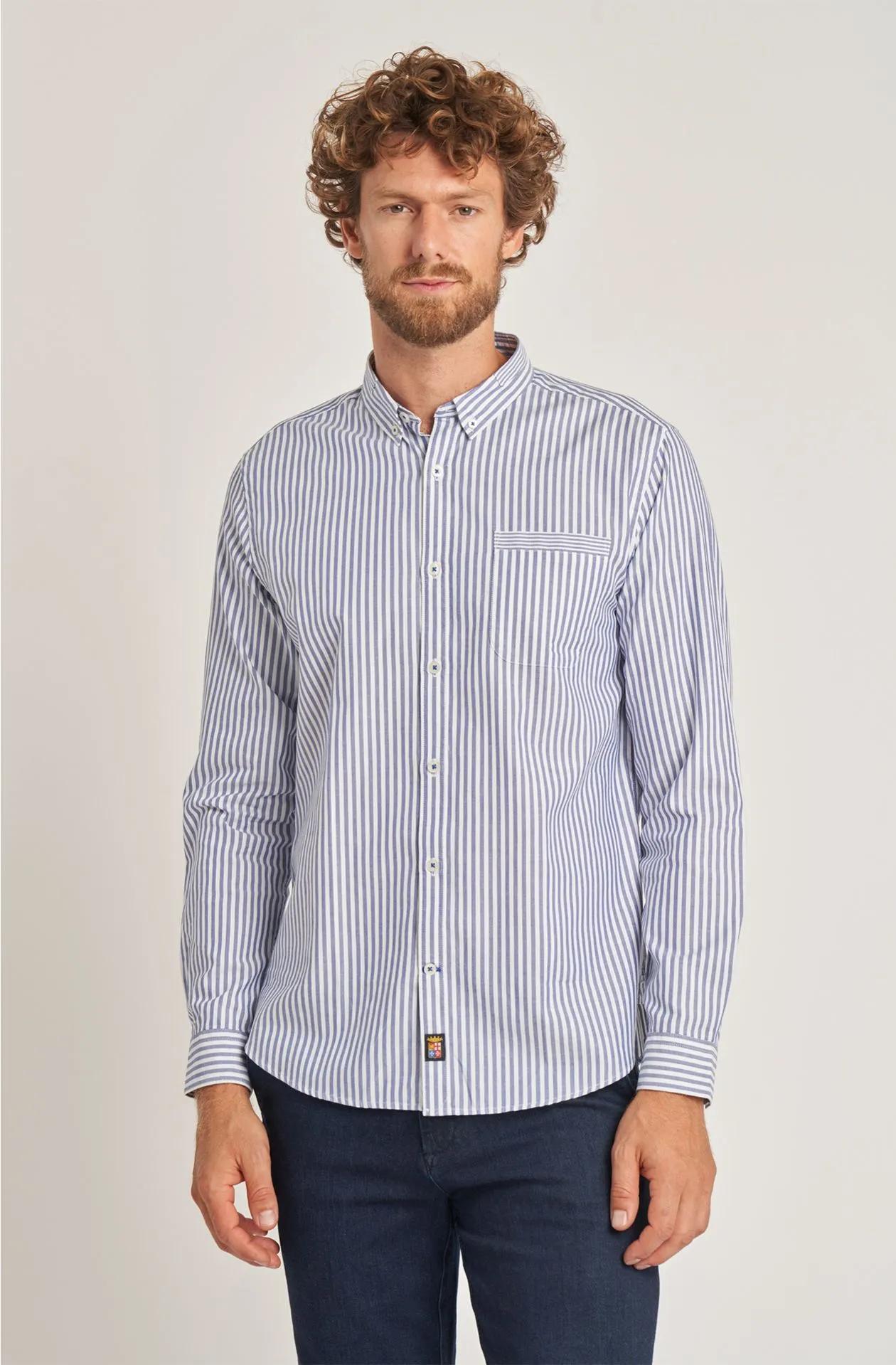     Camicia da uomo in cotone manica lunga