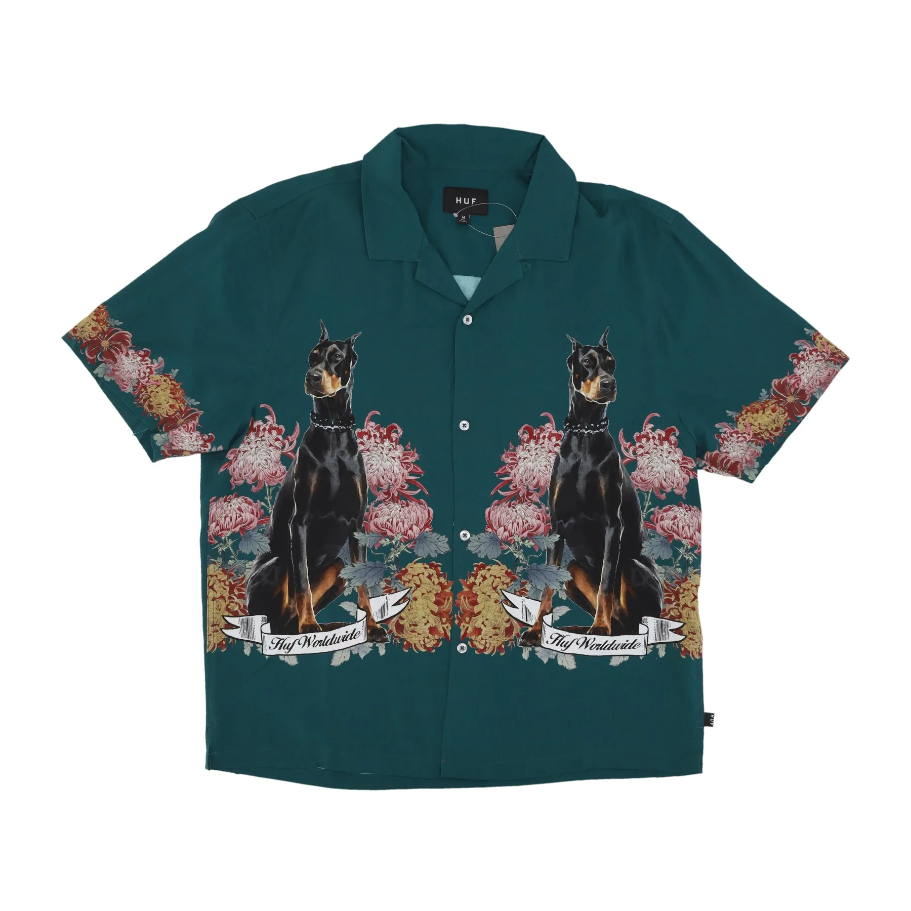 Camicia Manica Corta Uomo Best Boys Resort Shirt Pine