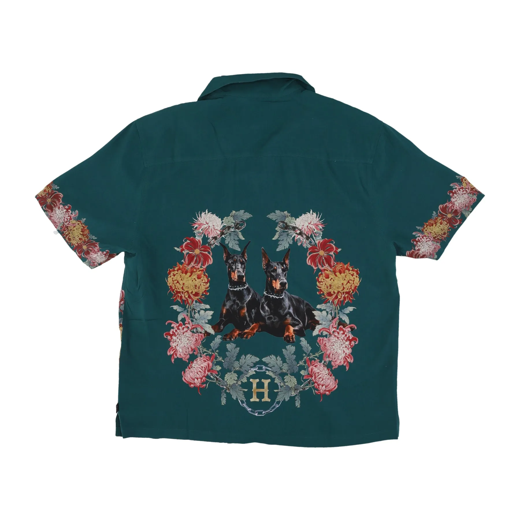 Camicia Manica Corta Uomo Best Boys Resort Shirt Pine