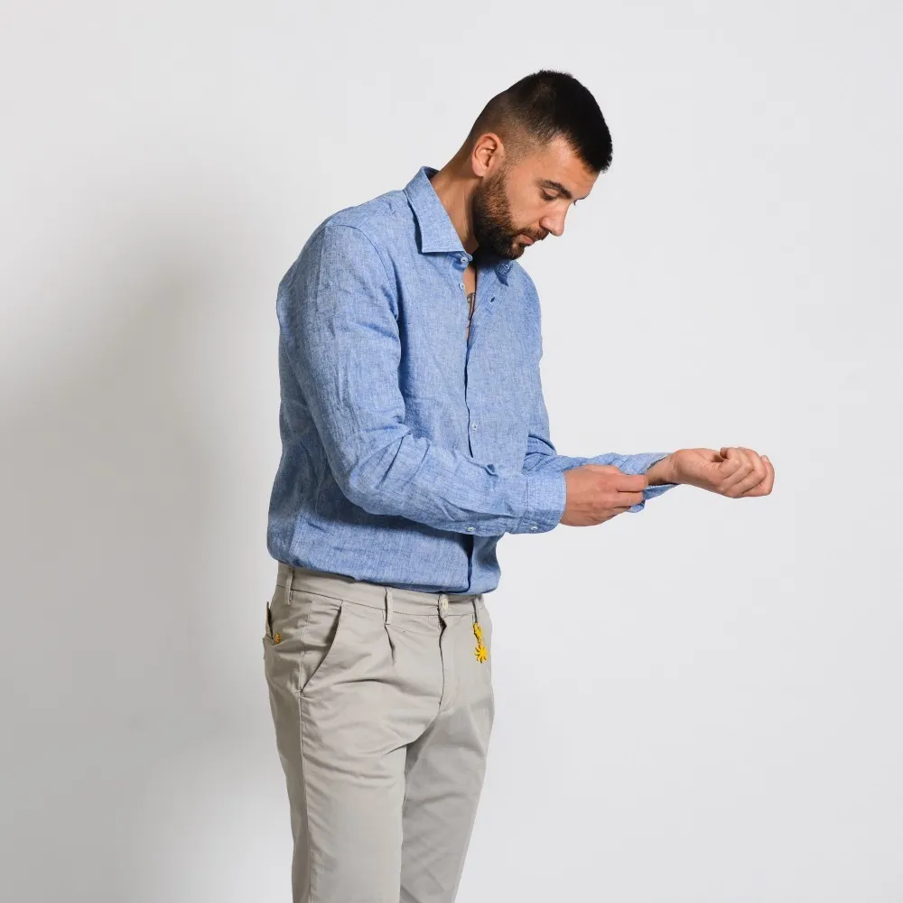 Camicia uomo in lino