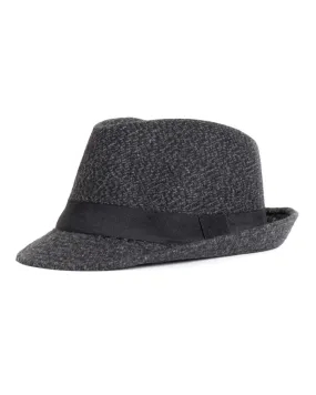 Cappello Uomo Rigido Nero Hat Casual Elegante Microfantasia GIOSAL-CAP1005A