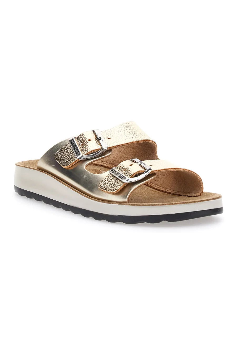 Ciabatte Oro con Fibbie Fly Flot 7764