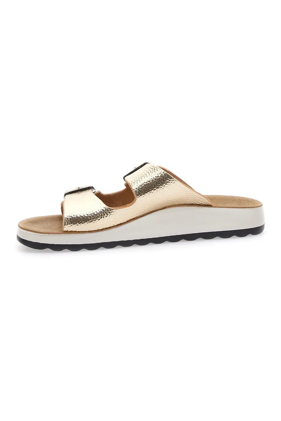Ciabatte Oro con Fibbie Fly Flot 7764
