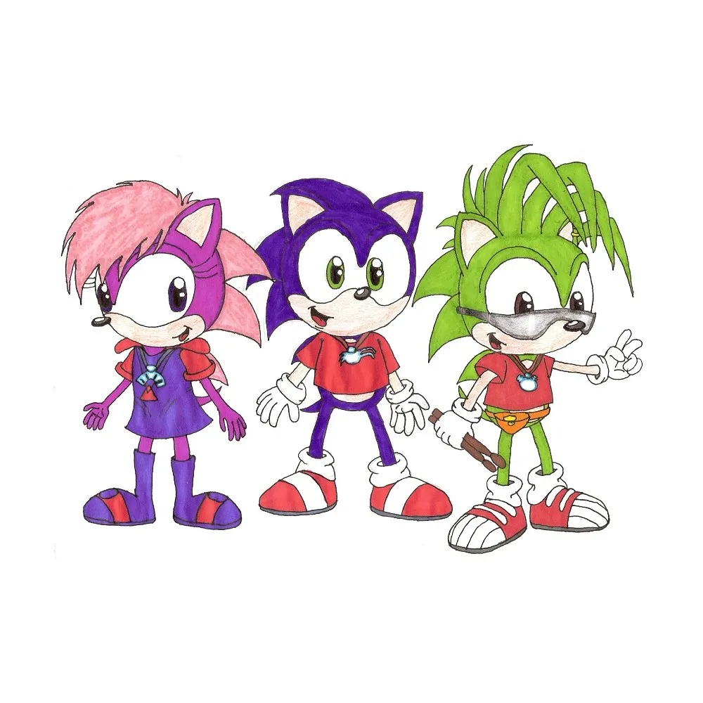 Cialda In Ostia Sonic Underground Cartoni Animati Torta Dischi Commestibile