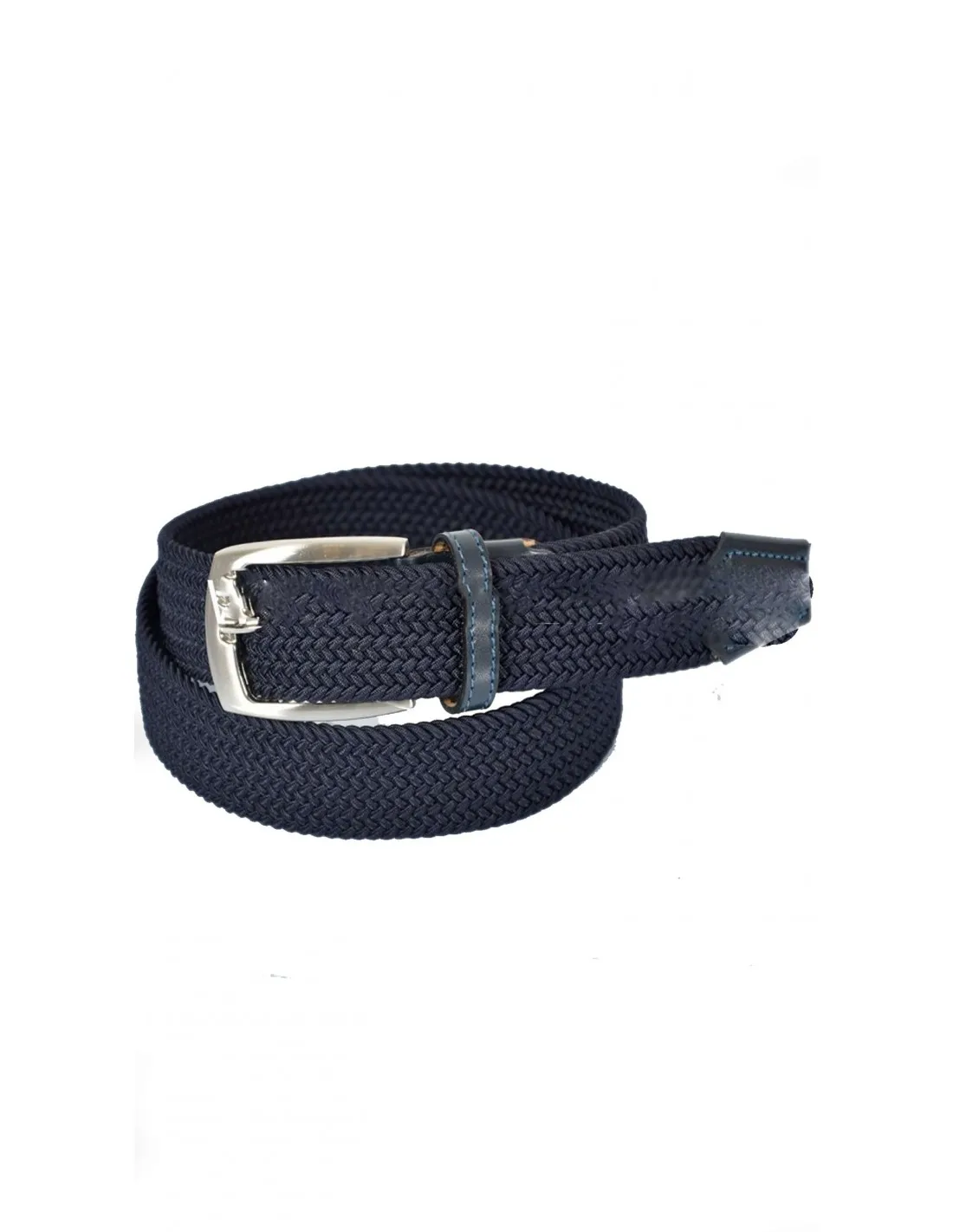 Cintura intrecciata elasticizzata Blu