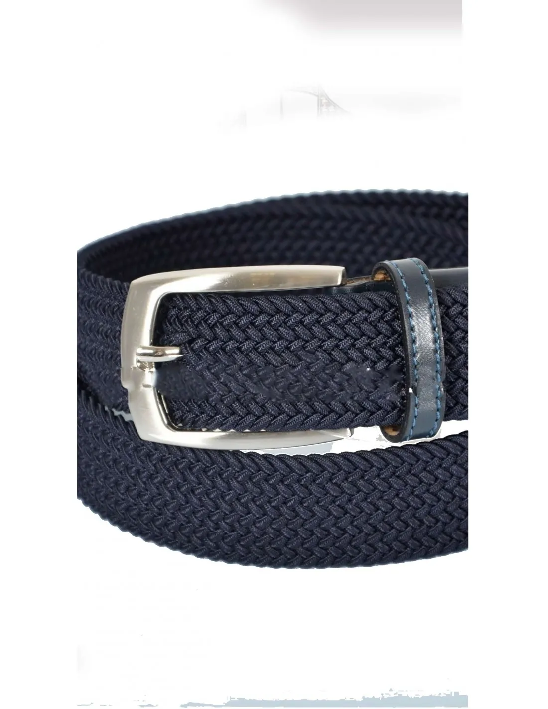 Cintura intrecciata elasticizzata Blu