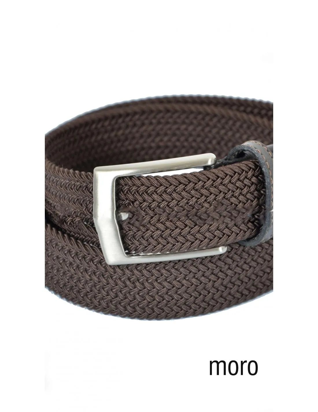 Cintura intrecciata elasticizzata Moro