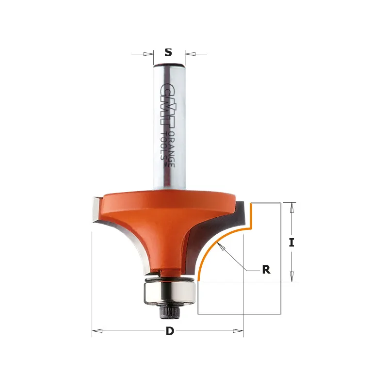 CMT Fresa Raggio Concavo con Cuscinetto R8 | 738.285.11