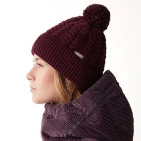 Colmar cappello con pompon donna bordeaux