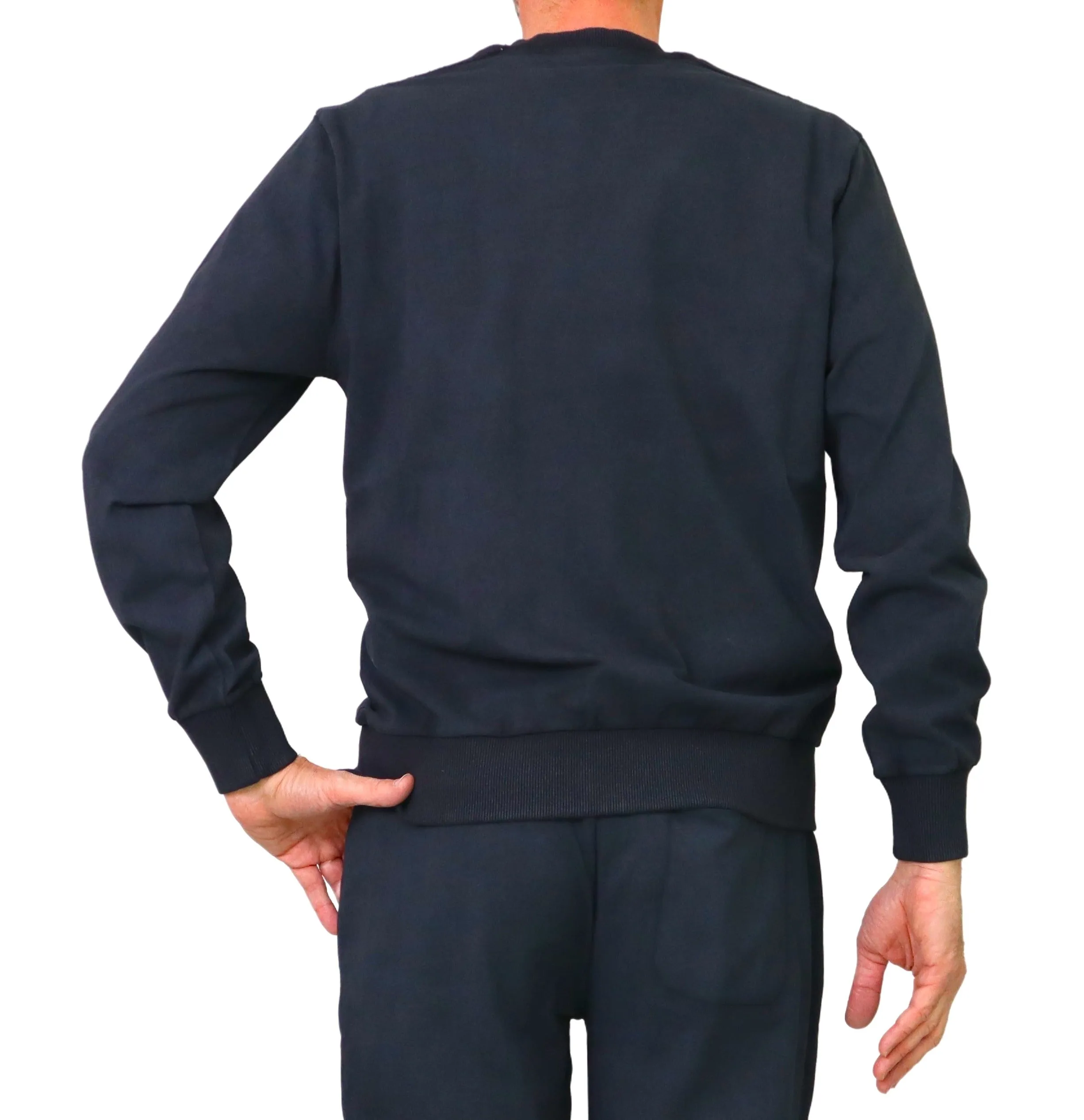 COLMAR felpa uomo cotone girocollo 6133T 5XI SOURCING 99 NERO estate 2023