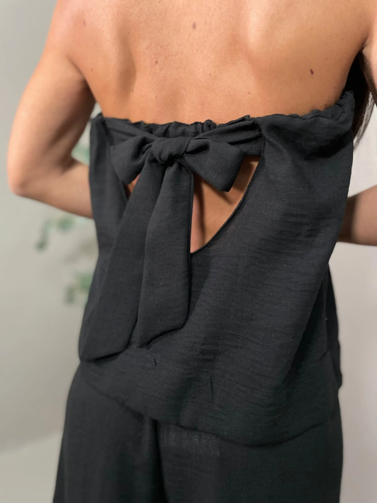 Coordinato Top e Pantalone Nero