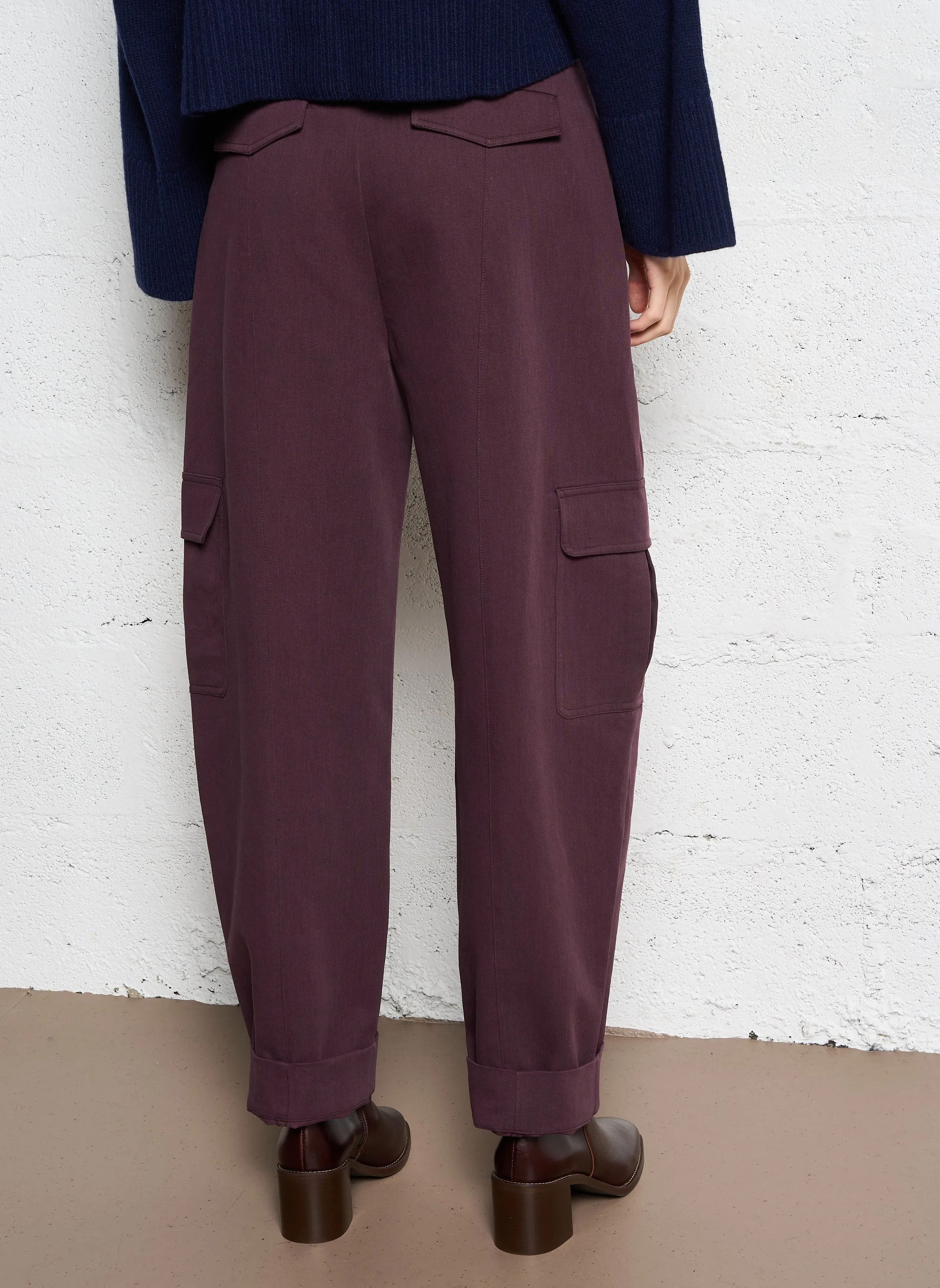  EKYOG   RICHY - Pantaloni cargo in misto cotone | Rosso