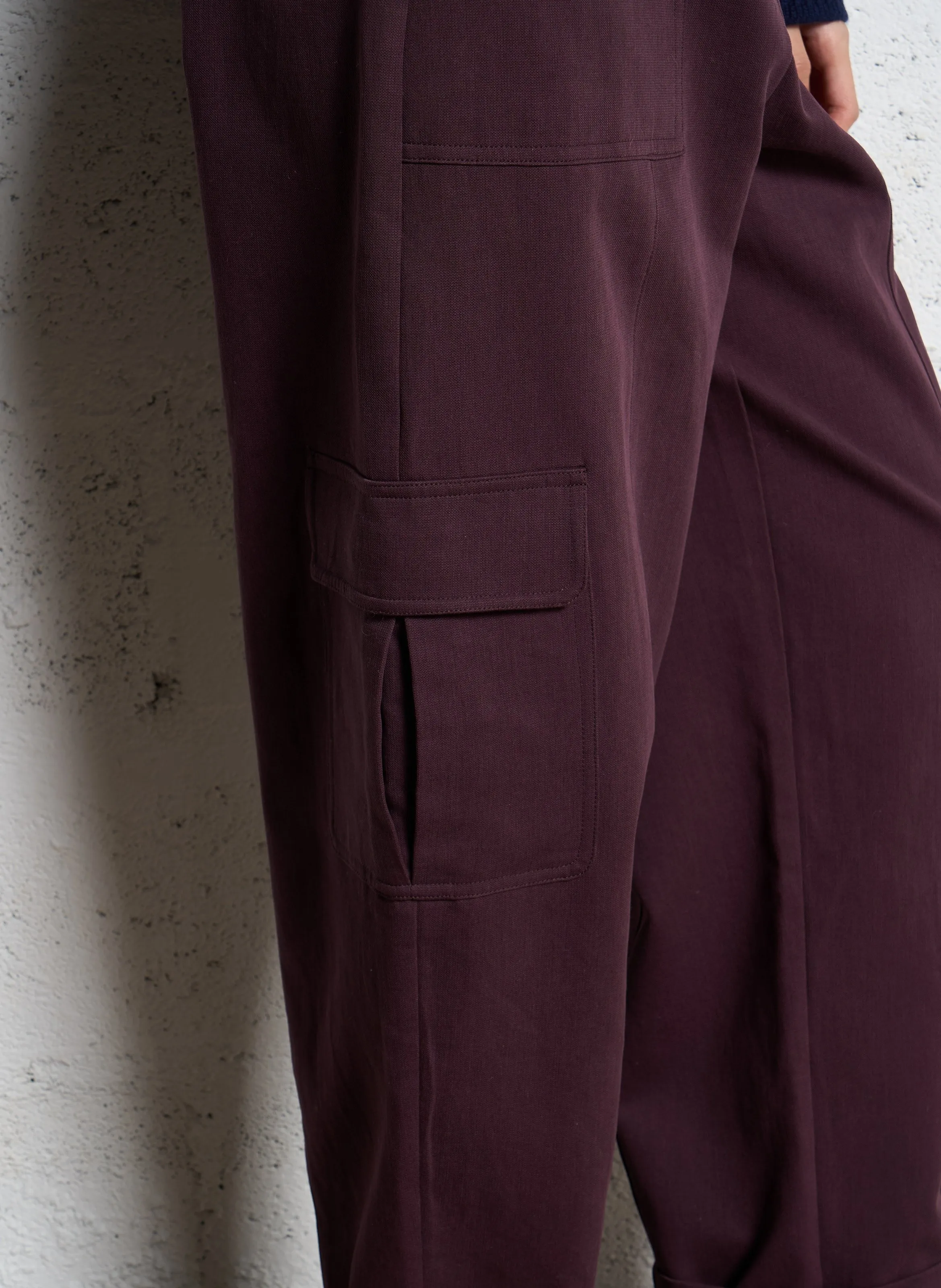  EKYOG   RICHY - Pantaloni cargo in misto cotone | Rosso
