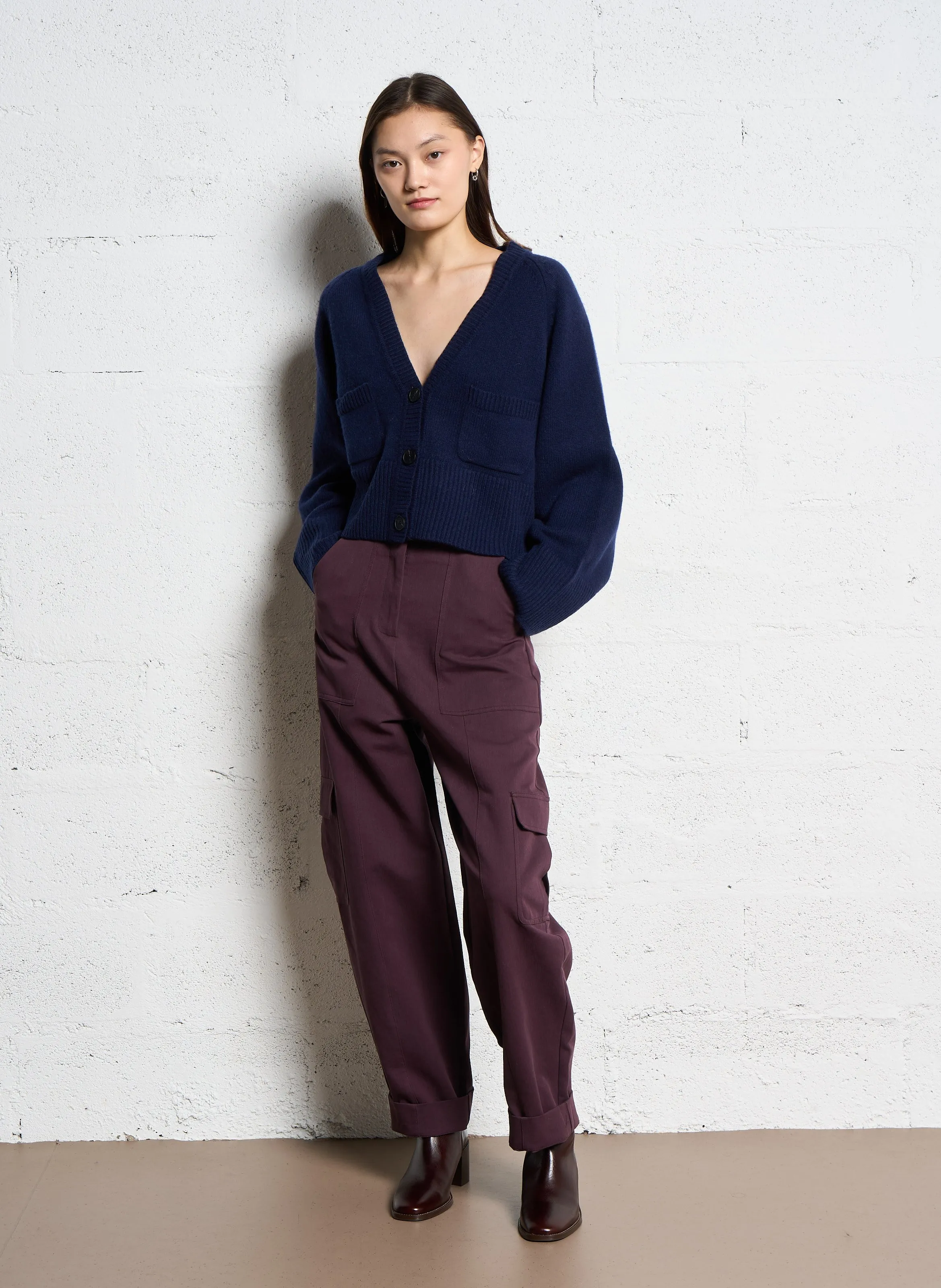  EKYOG   RICHY - Pantaloni cargo in misto cotone | Rosso