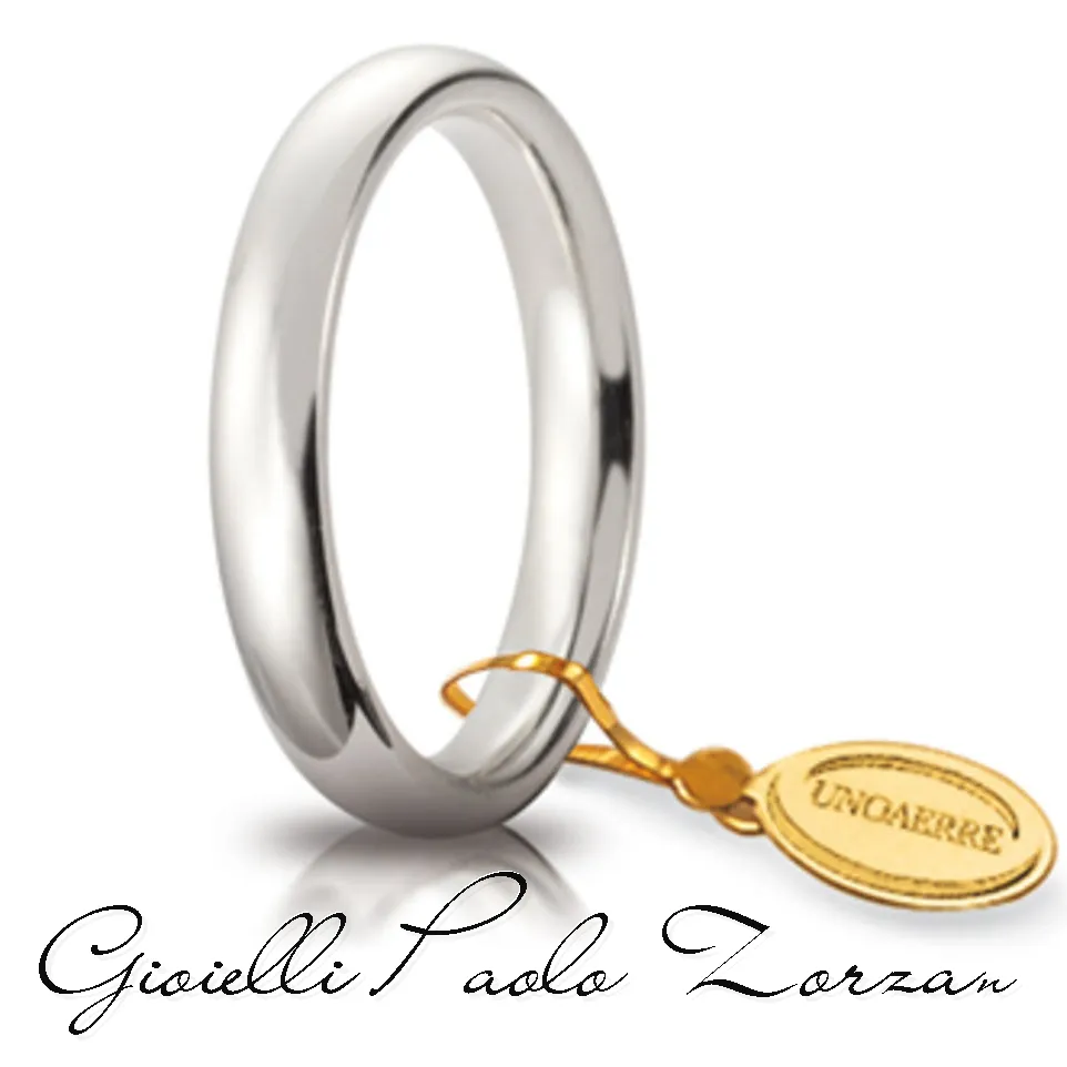 Fede Matrimoniale Comoda 3,5 Mm In Oro Bianco  18 Kt Ref. 35afc1b