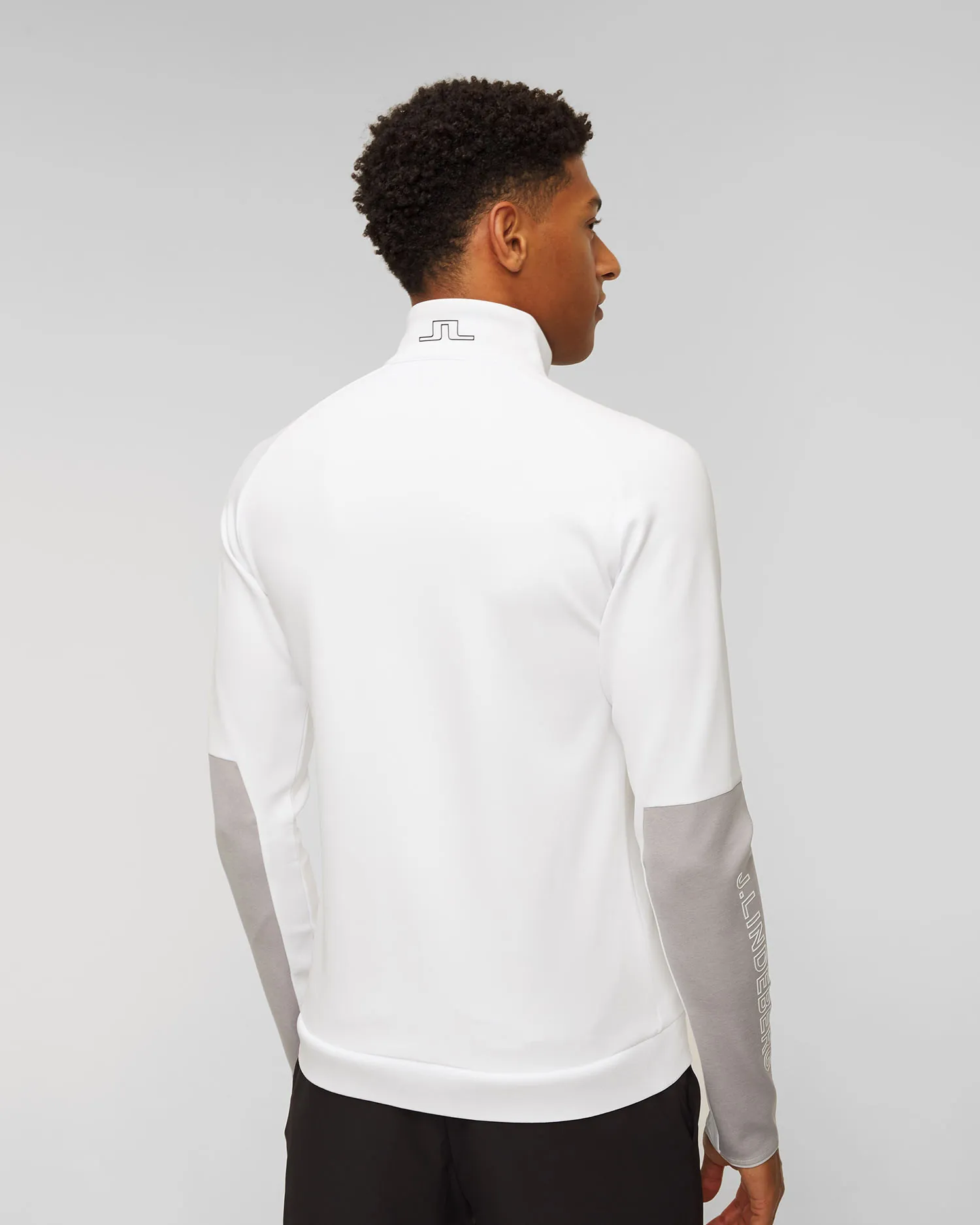 Felpa da uomo J.Lindeberg Lazarus AMJS09077-white