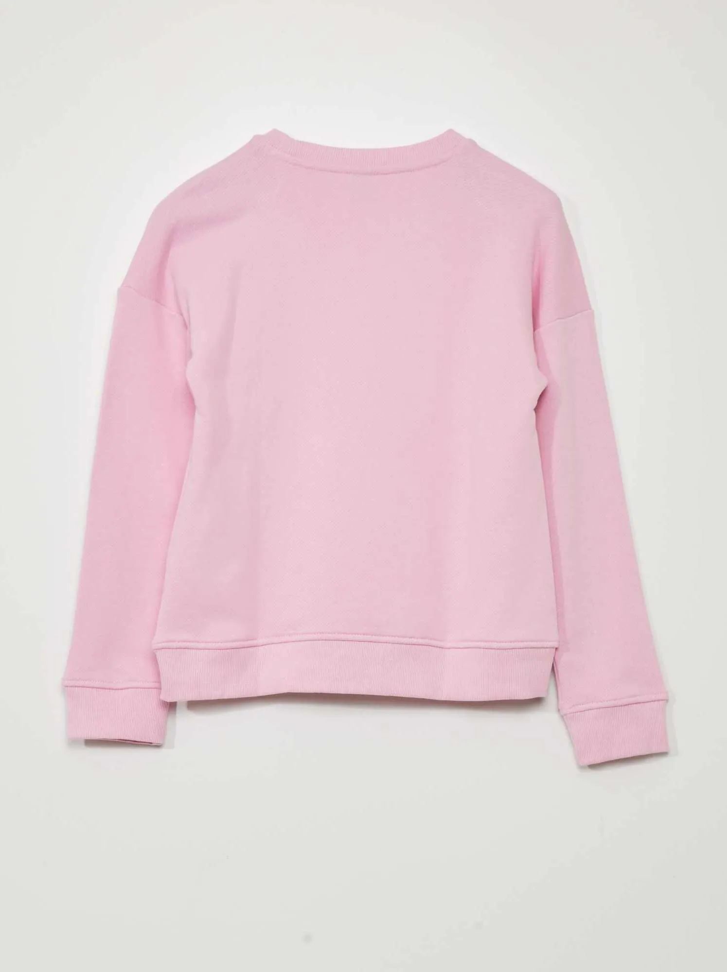 Felpa larga con tasca a marsupio - ROSA