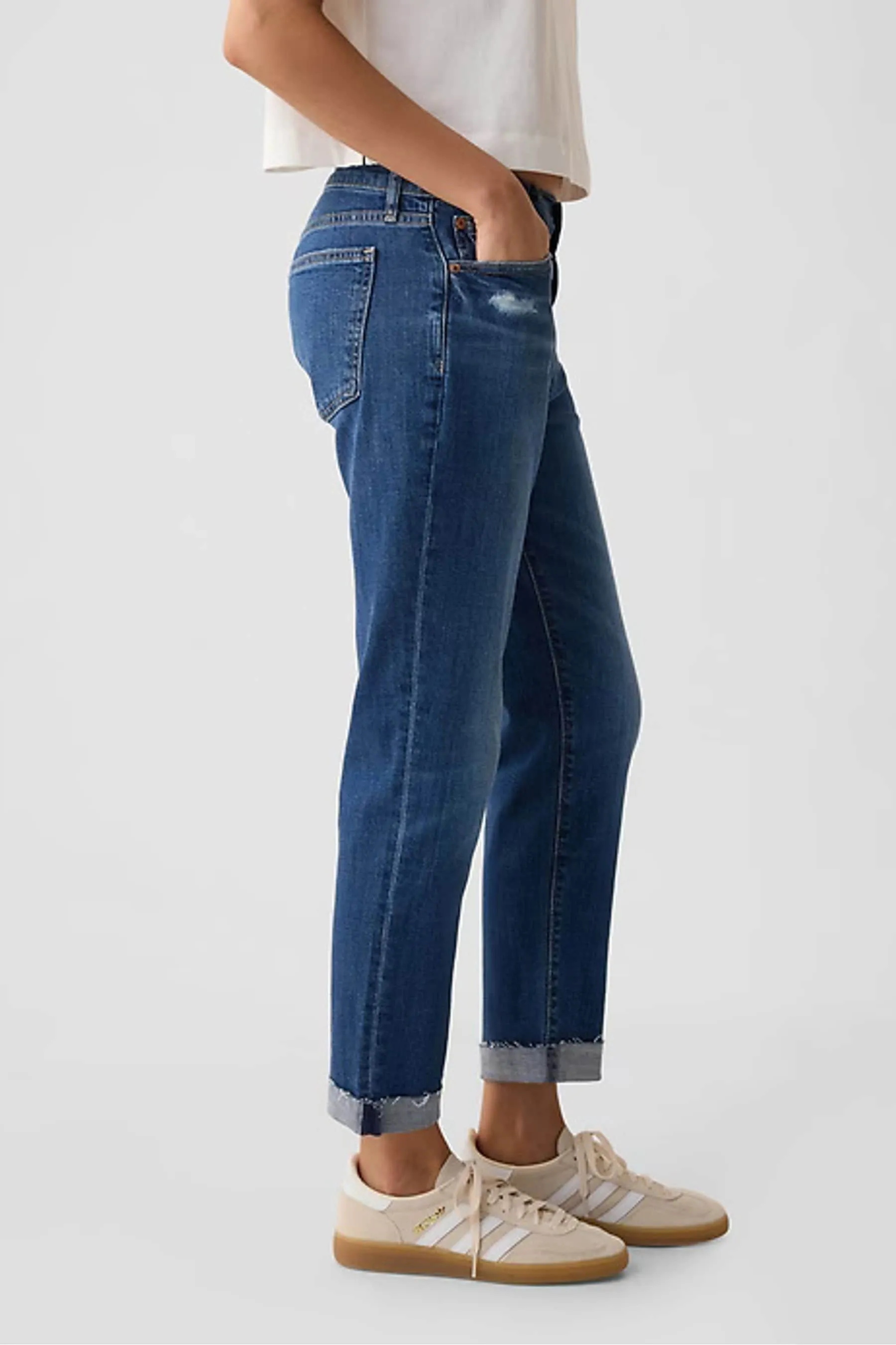 Gap - girlfriend Jeans a vita medio alta
