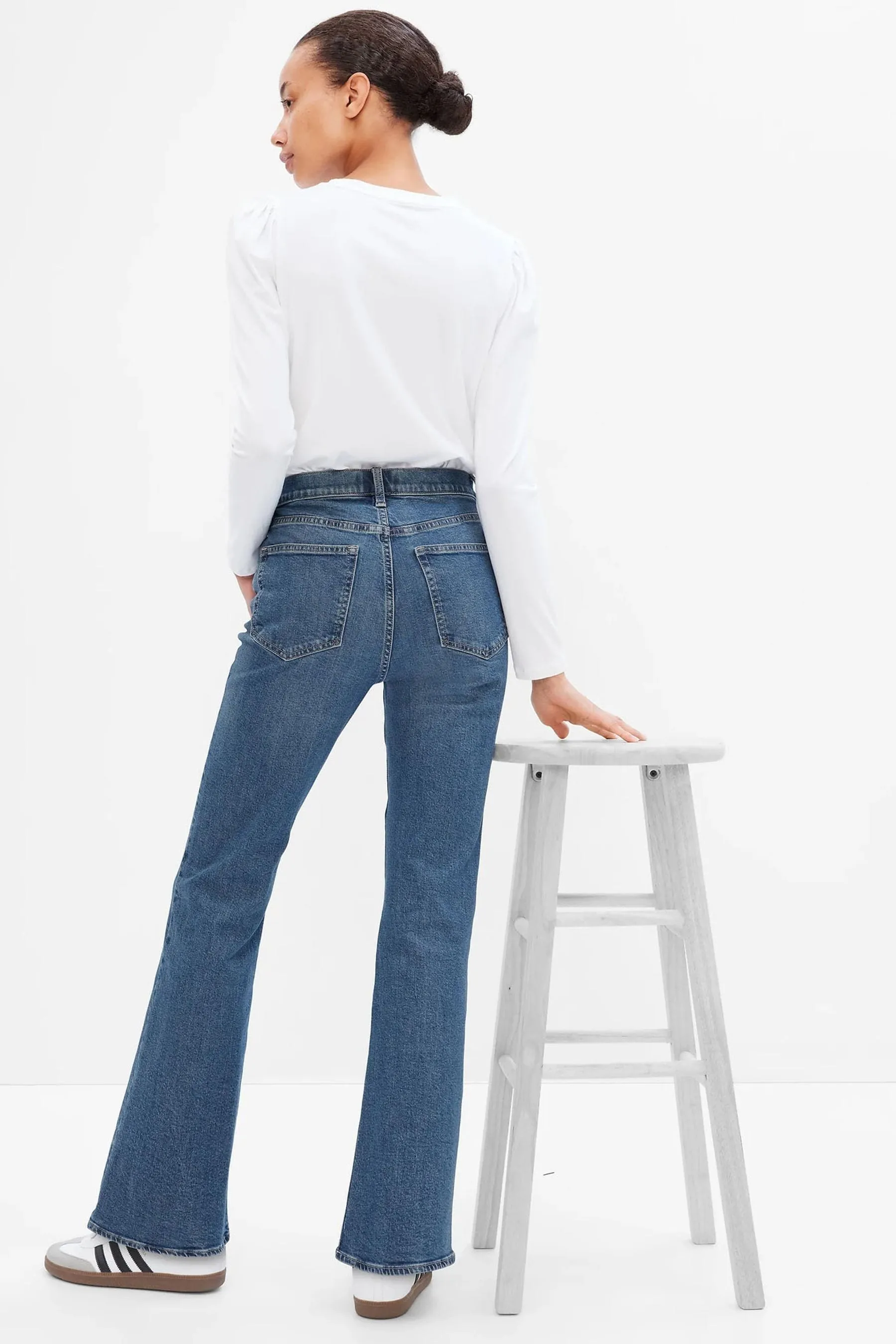 Gap - Jeans elasticizzati svasato a vita alta anni '70