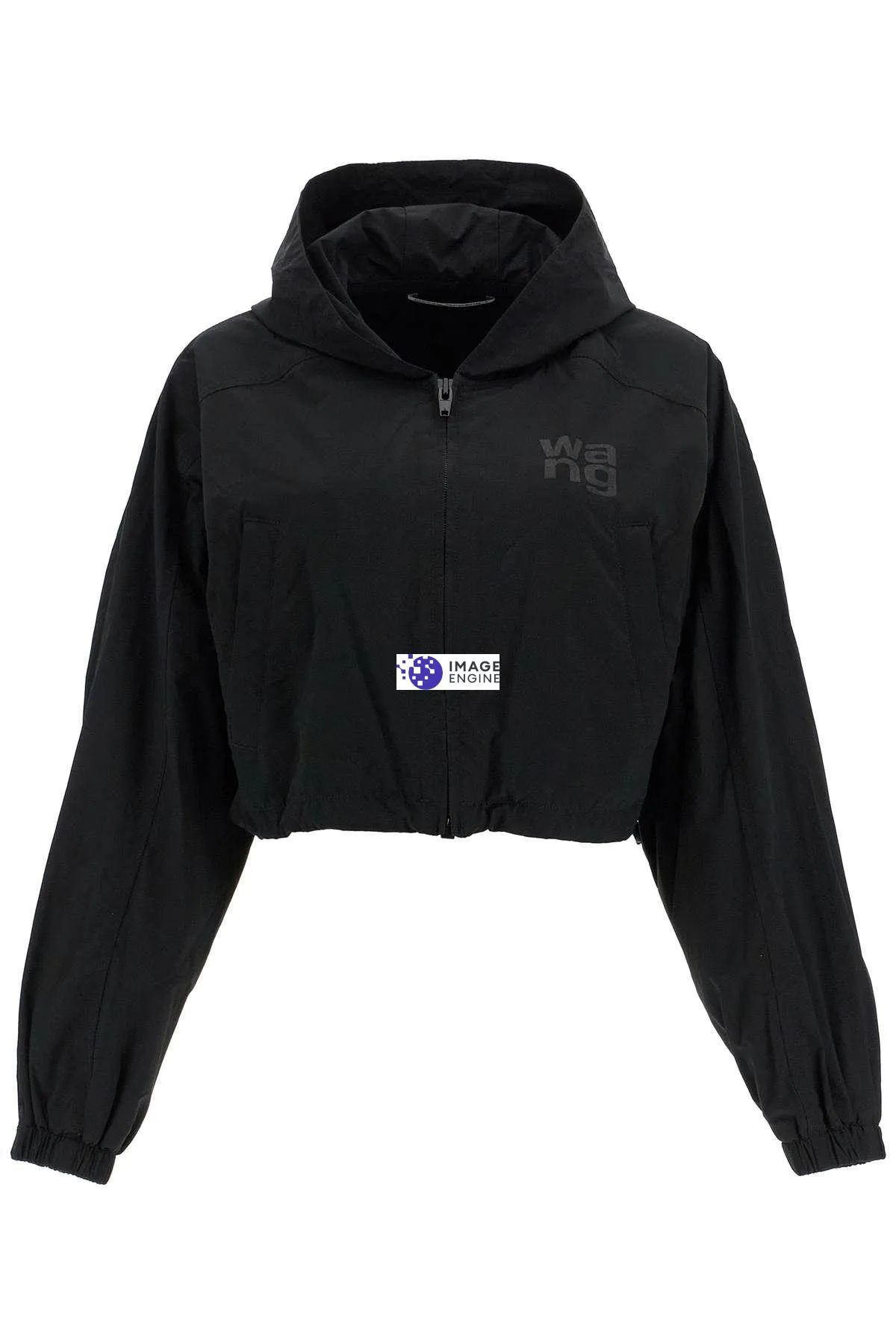 Giacca cropped con cappuccio