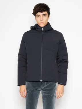 Giacca Reversibile con Cappuccio Blue Black