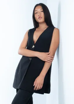Gilet bottoni dorati